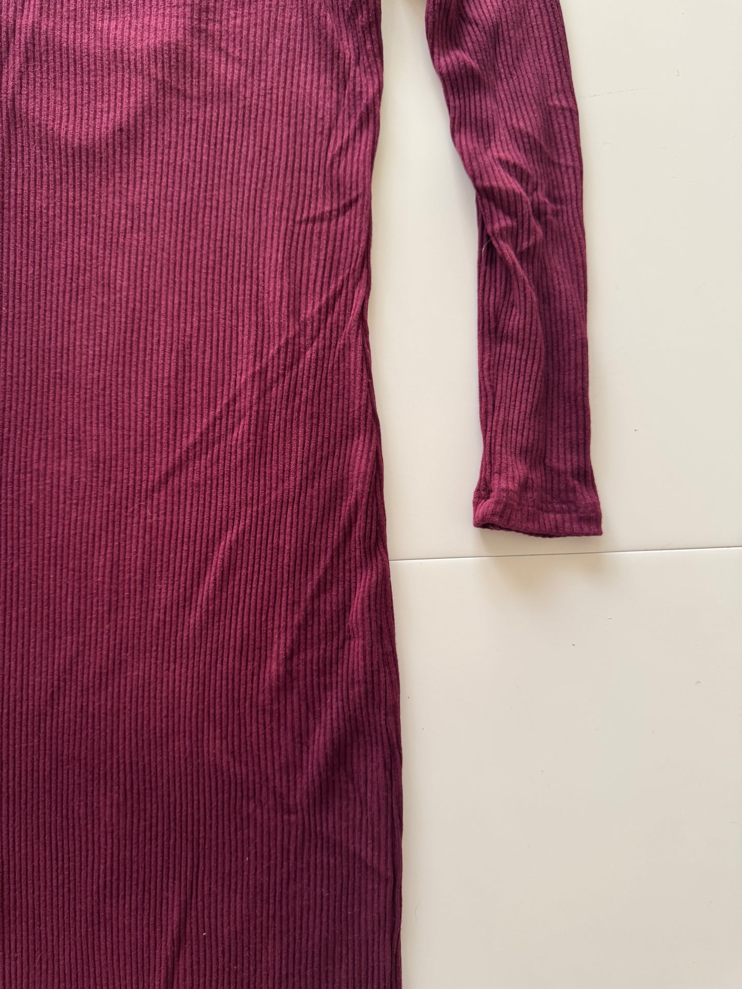 Vestido de punto color vino, Talla M,28, Mujer, Lft