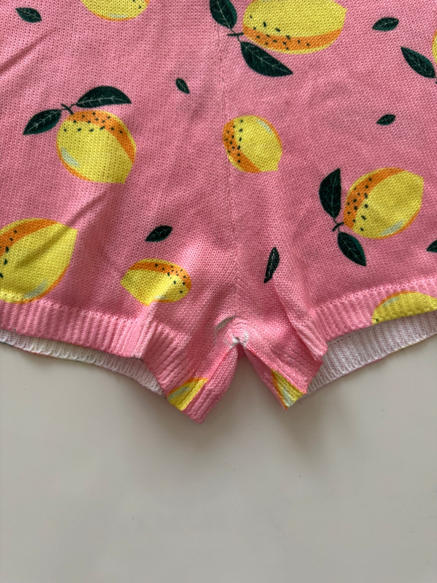 Shorts de punto estampados, Talla L, Mujer, Red Marine