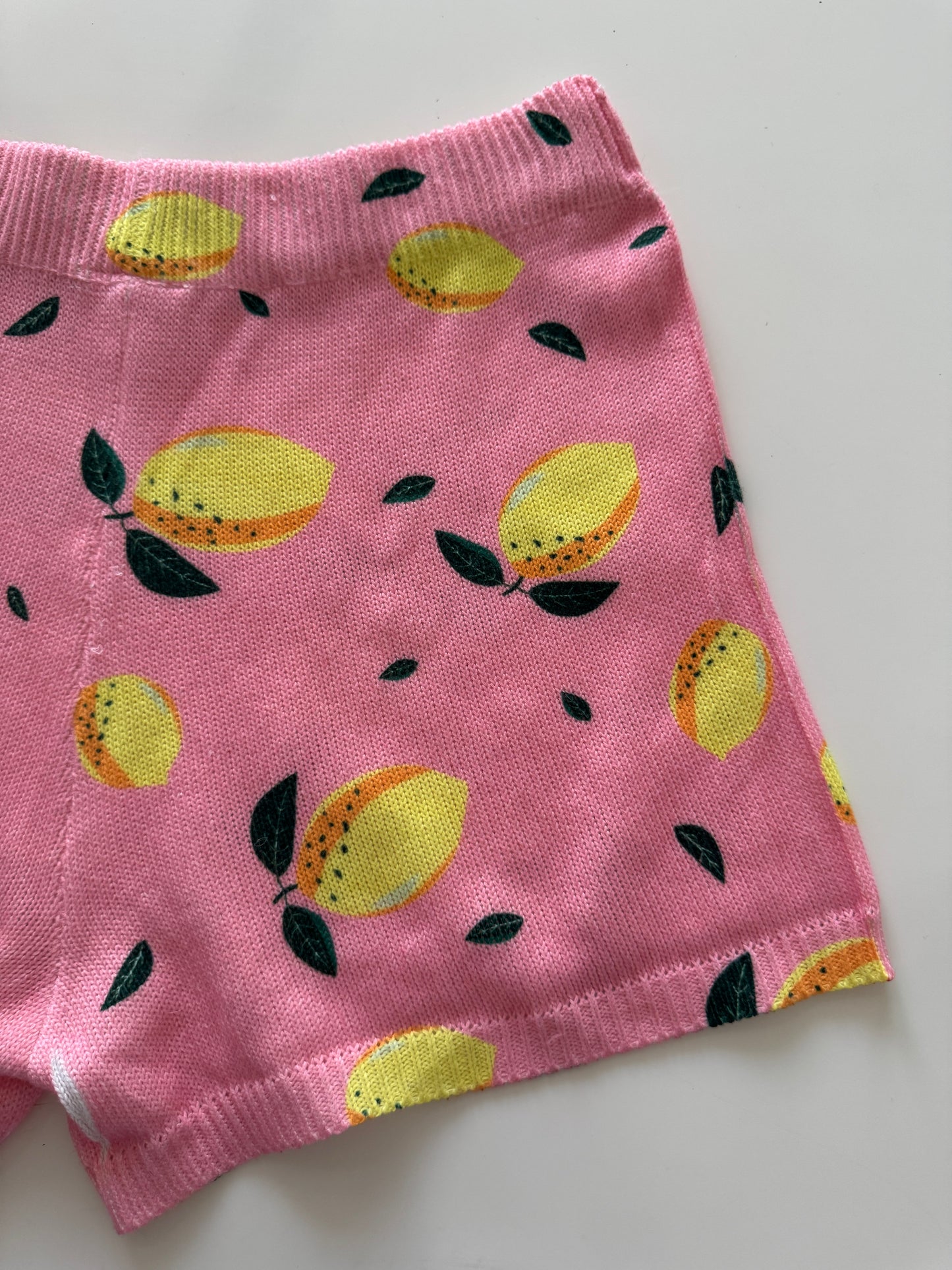 Shorts de punto estampados, Talla L, Mujer, Red Marine