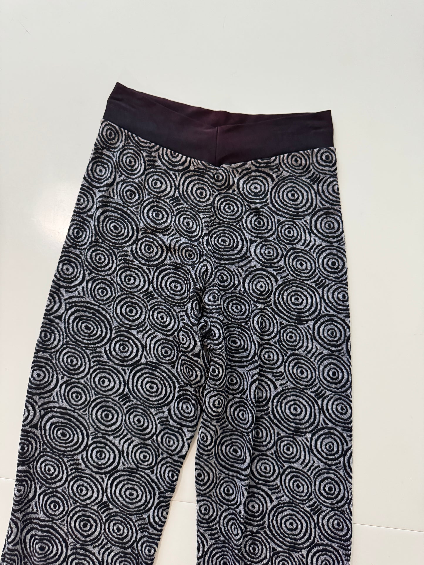 Pantalones negros tejidos, Talla M, Mujer