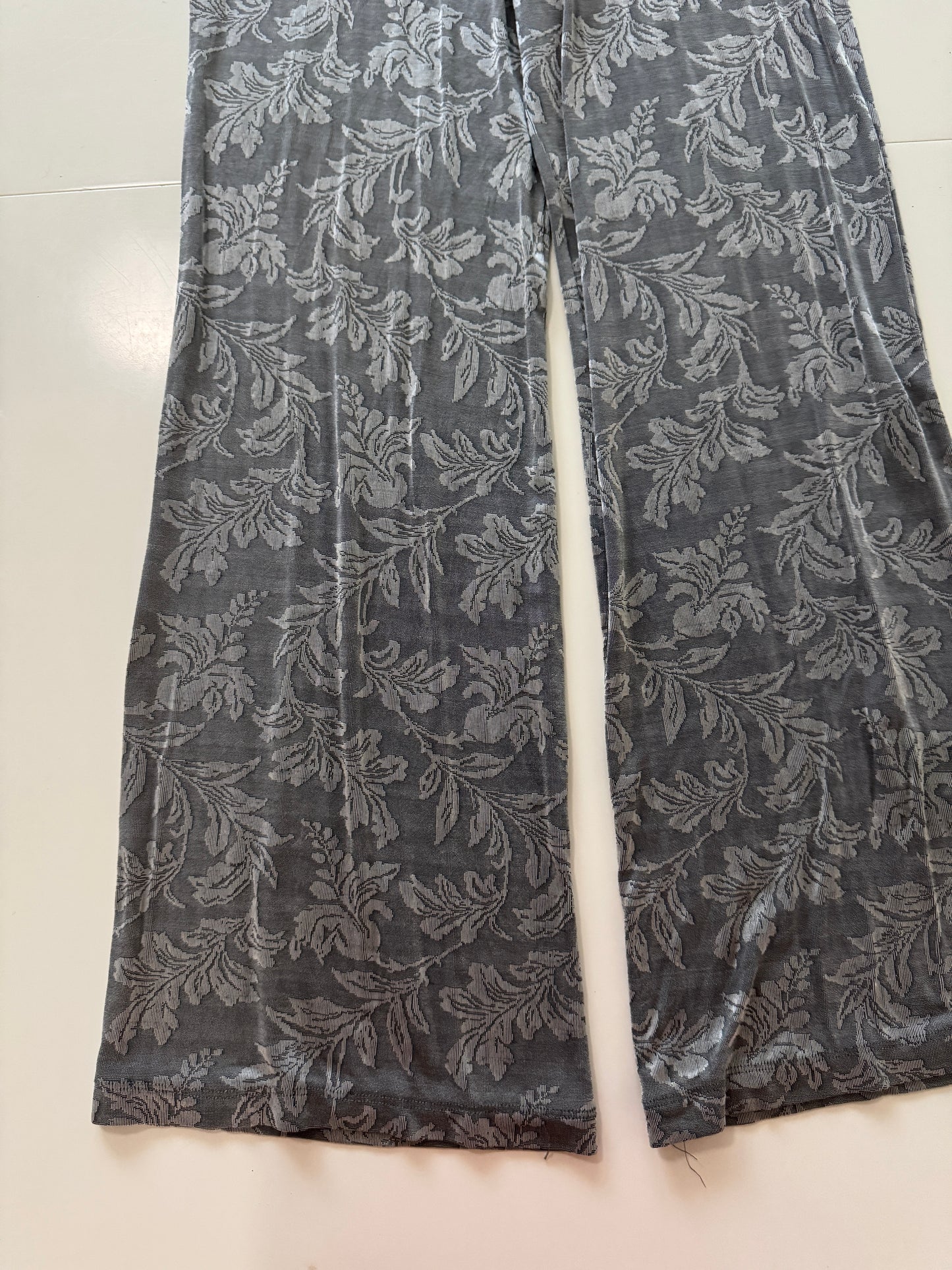 Pantalones grises de punto, Talla S, Mujer