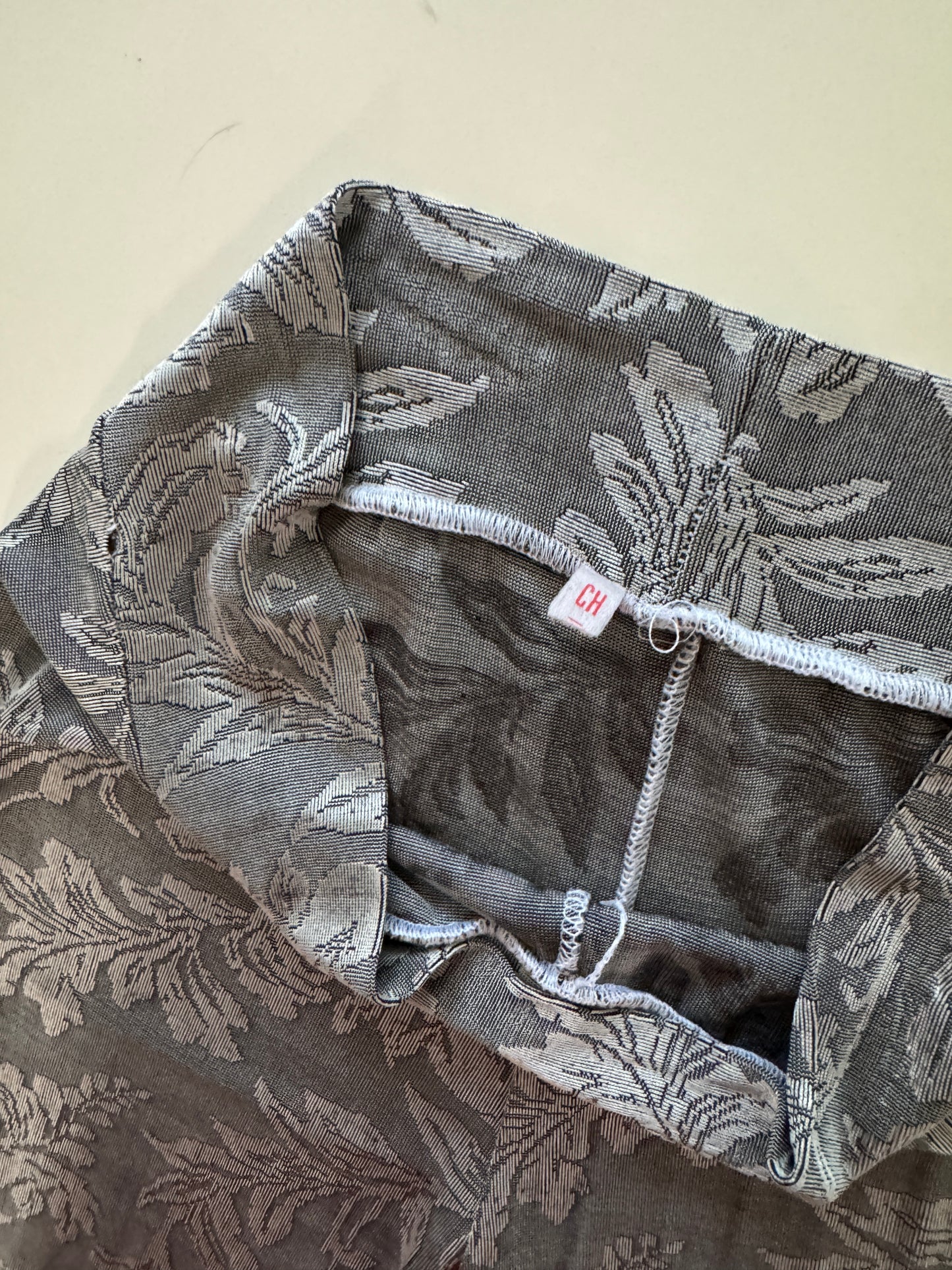 Pantalones grises de punto, Talla S, Mujer