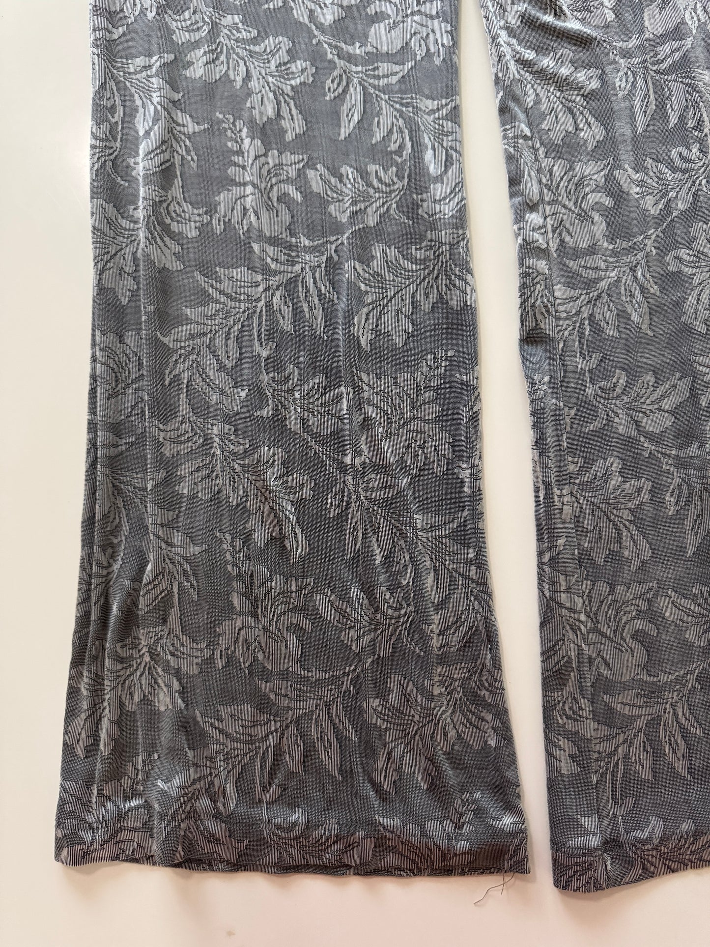 Pantalones grises de punto, Talla S, Mujer