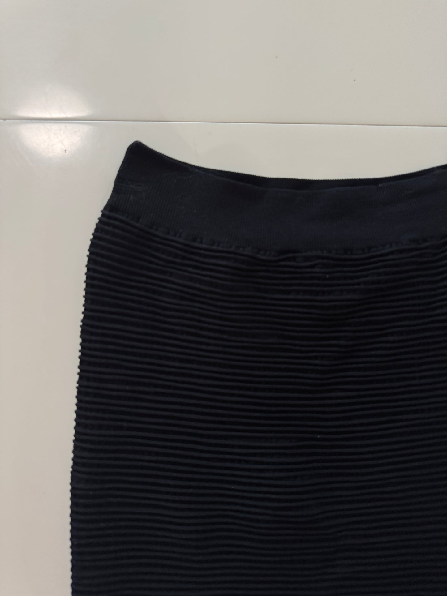 Falda stretch negra, Talla L, Mujer, Moda Club