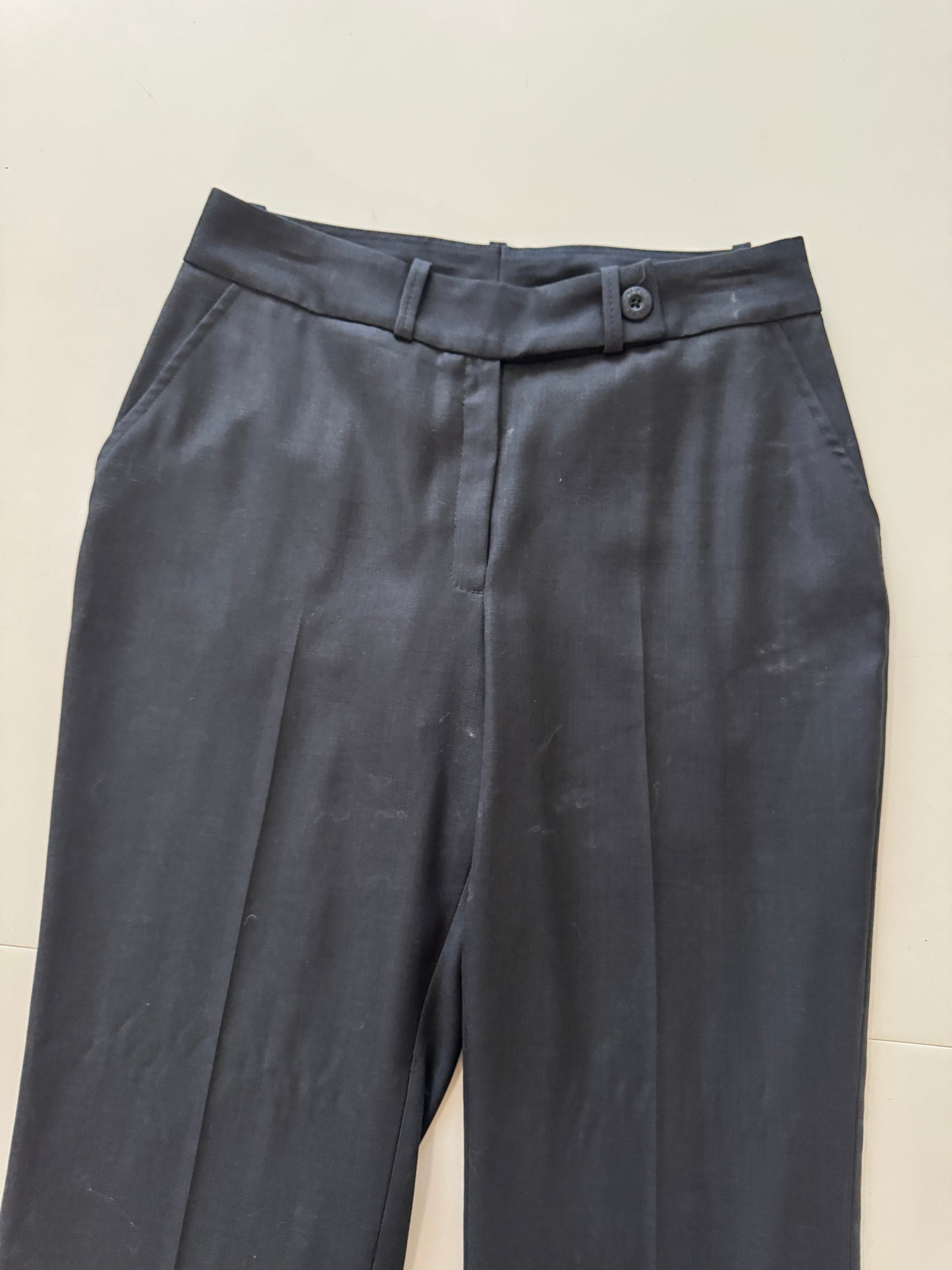 Pantalones de vestir gris oscuro, Talla 28, M, Mujer, Juguel
