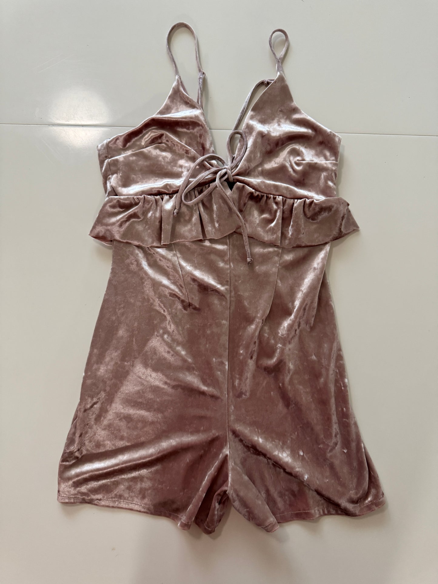 Jumper de terciopelo rosa, Talla S,26, Mujer, Bershka Nigth Out