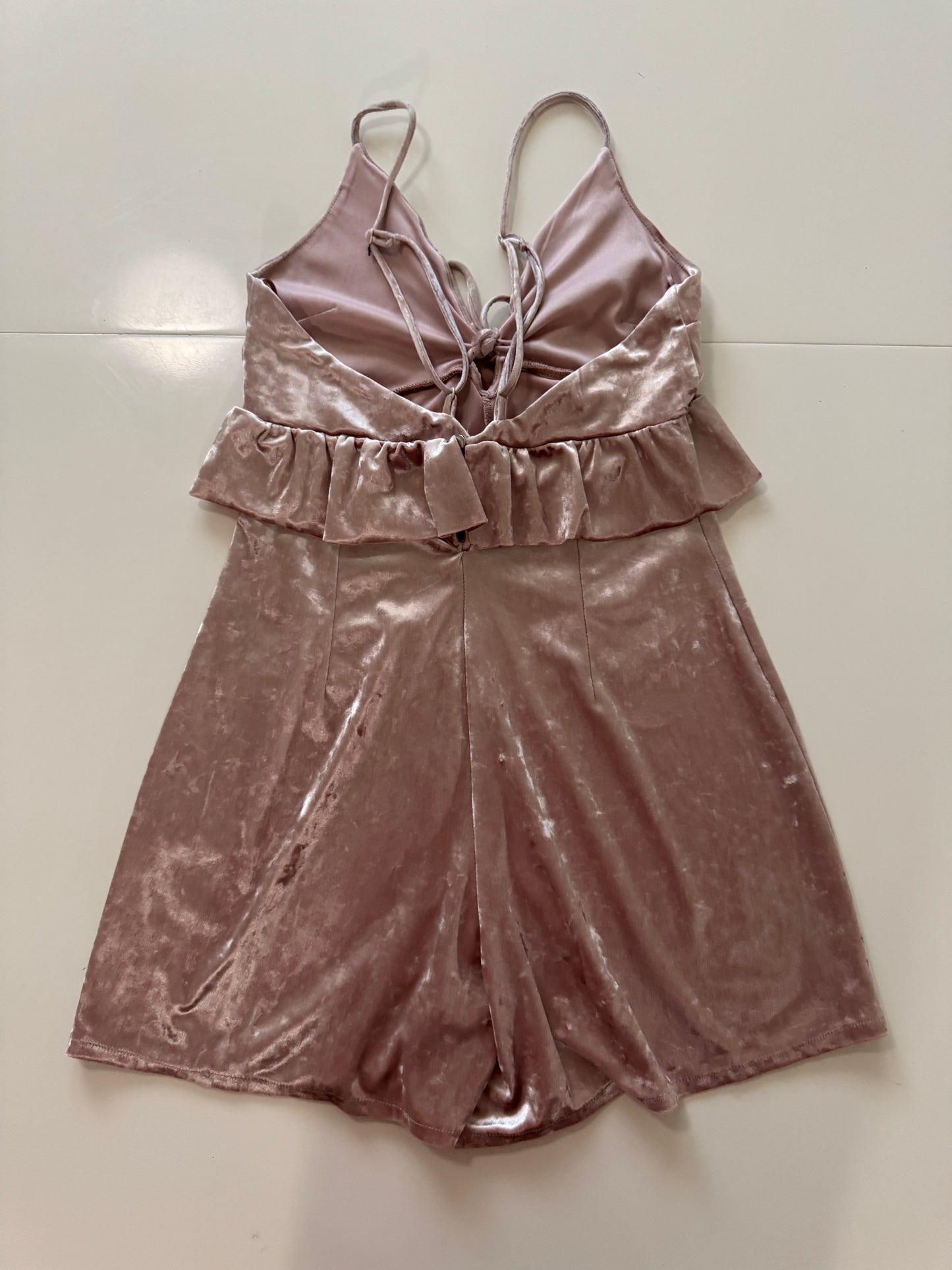 Jumper de terciopelo rosa, Talla S,26, Mujer, Bershka Nigth Out