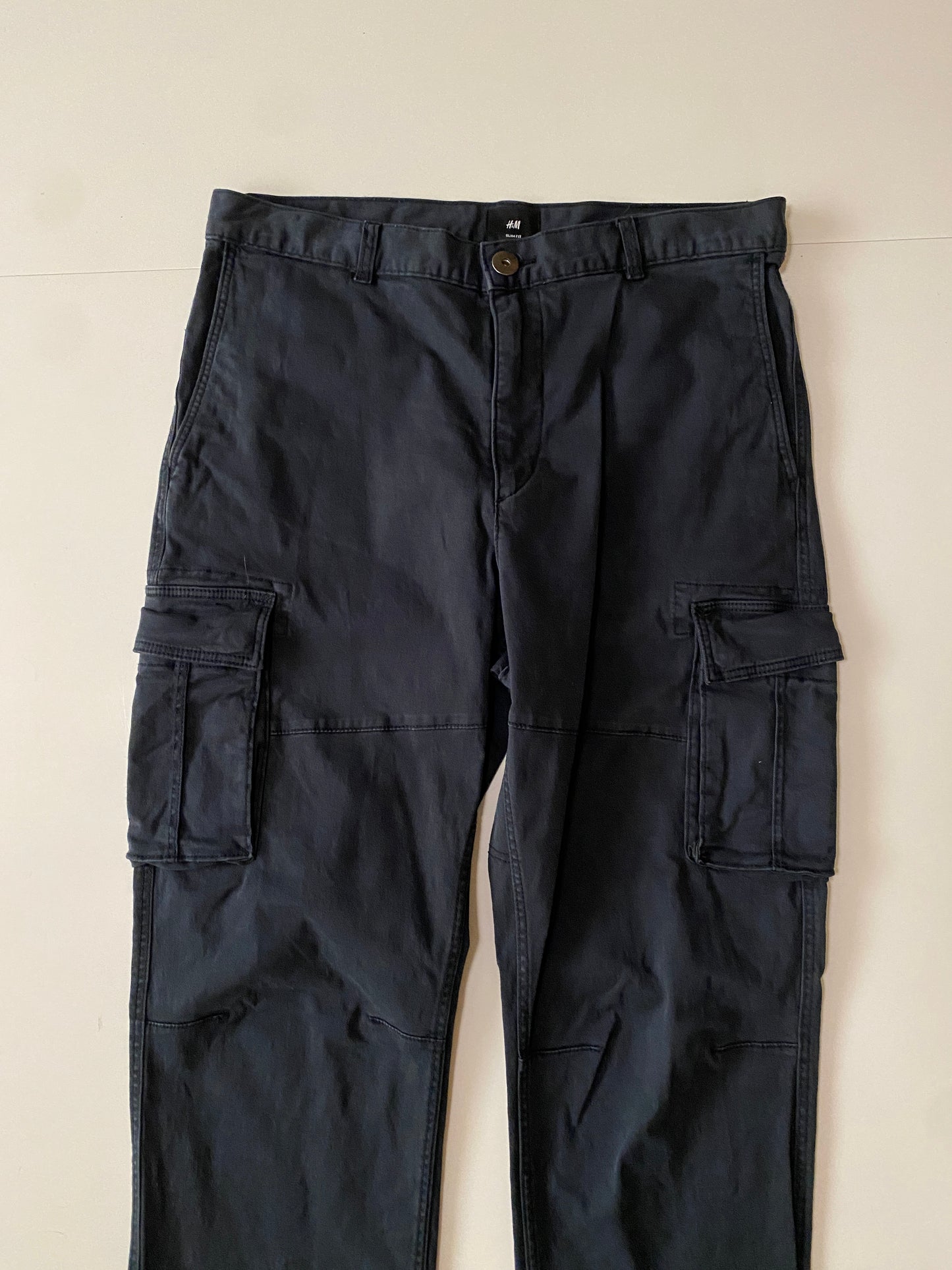 Pantalones cargo negros, Talla 30, Hombre