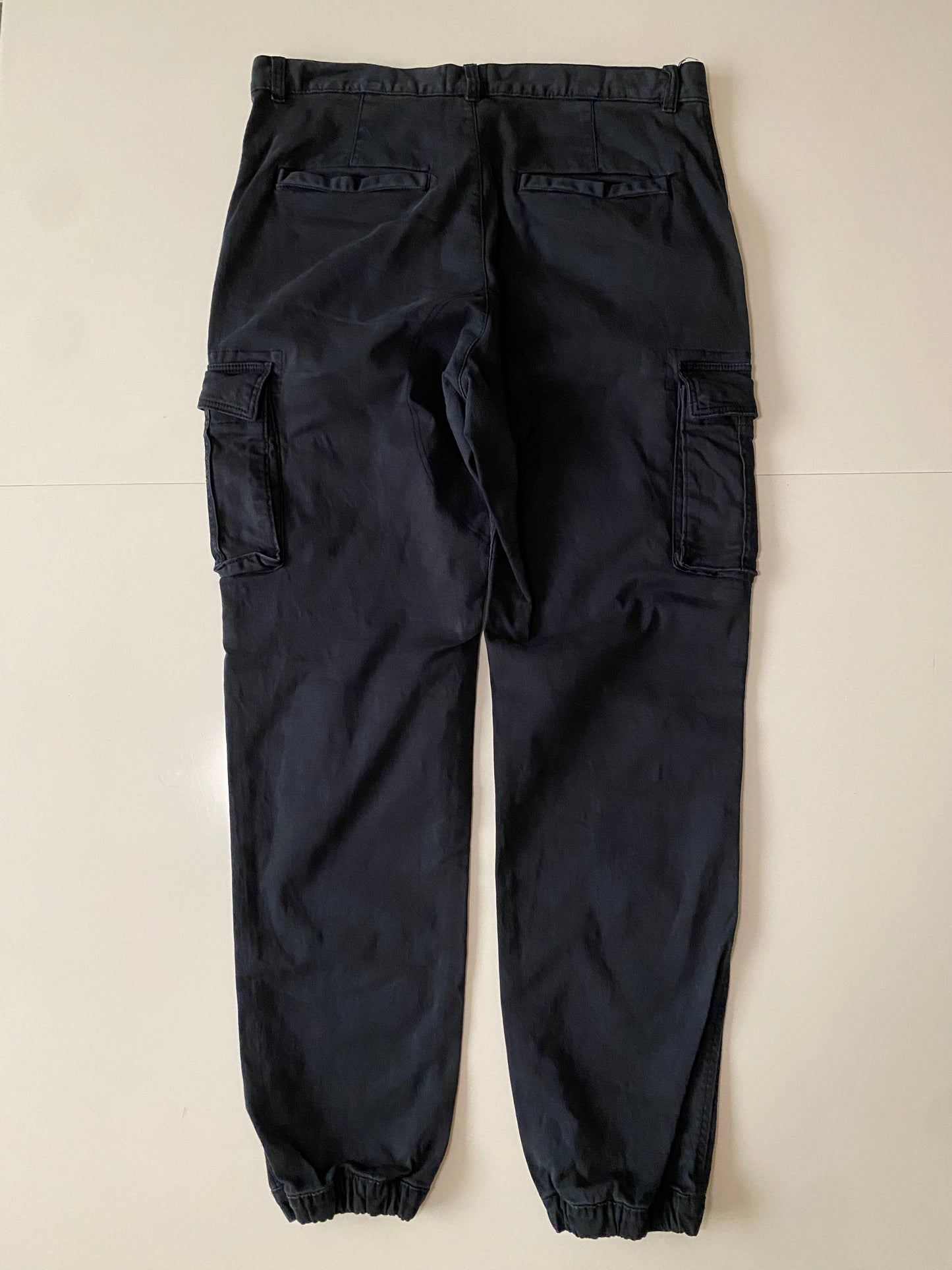 Pantalones cargo negros, Talla 30, Hombre