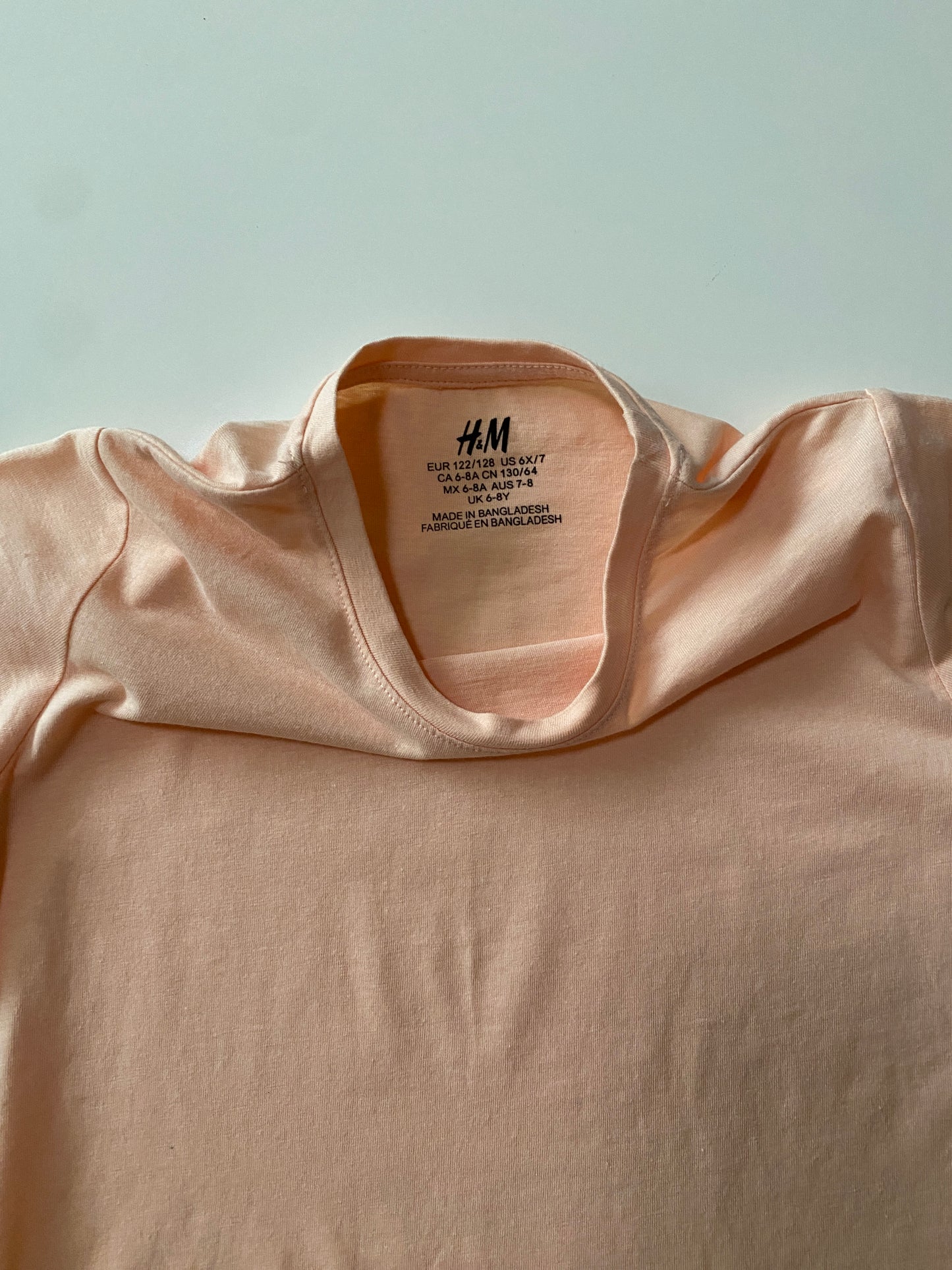 Playera lisa melon, Talla 6-8 años, Niño