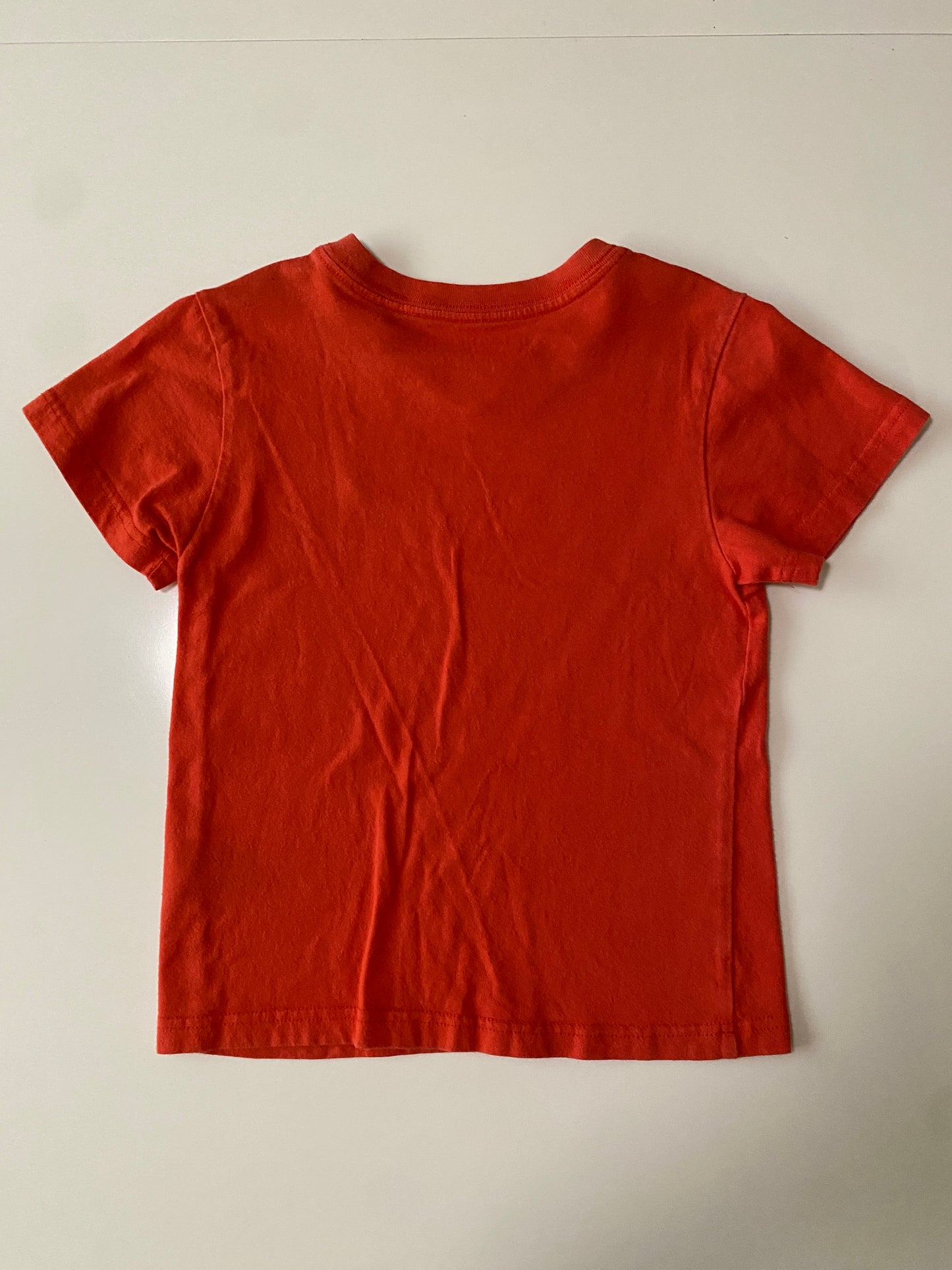 Playera basica naranja, Talla 5-6 años, Niño