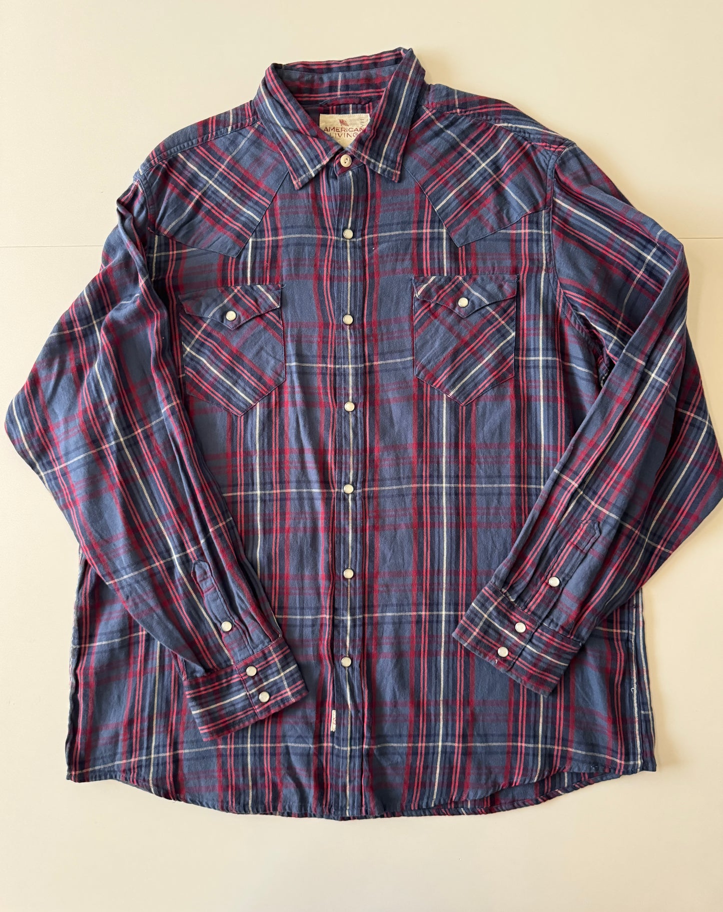 Camisa de franela vaquera, Talla XL, Hombre