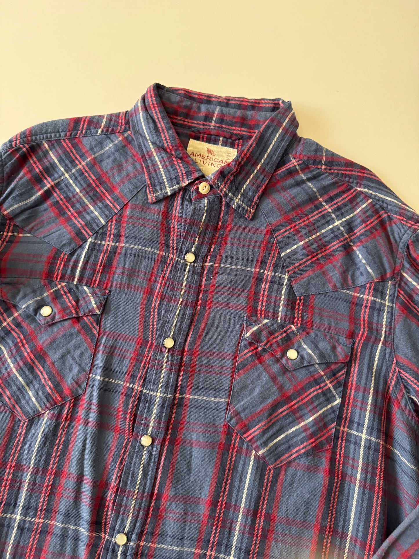 Camisa de franela vaquera, Talla XL, Hombre