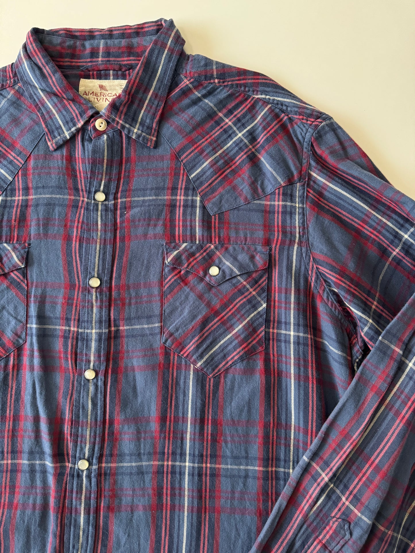 Camisa de franela vaquera, Talla XL, Hombre