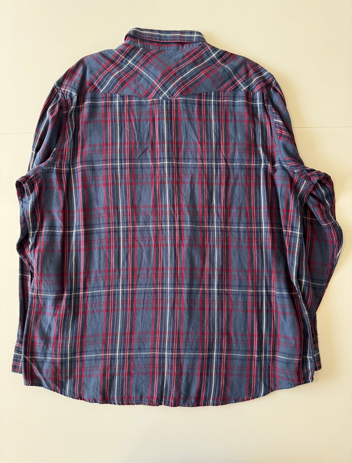Camisa de franela vaquera, Talla XL, Hombre