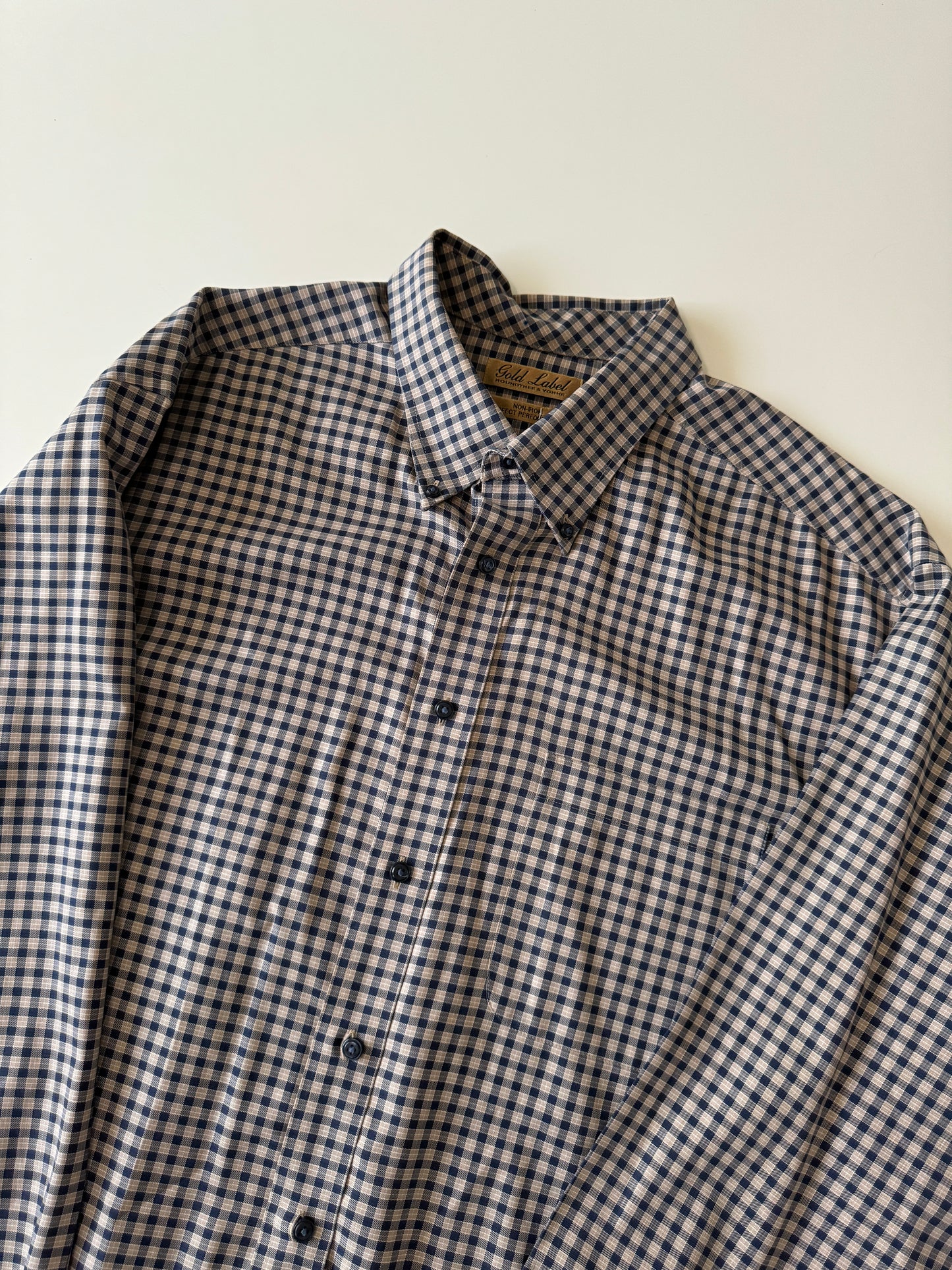 Camisa cuadros cafe, Talla 2XL, Hombre