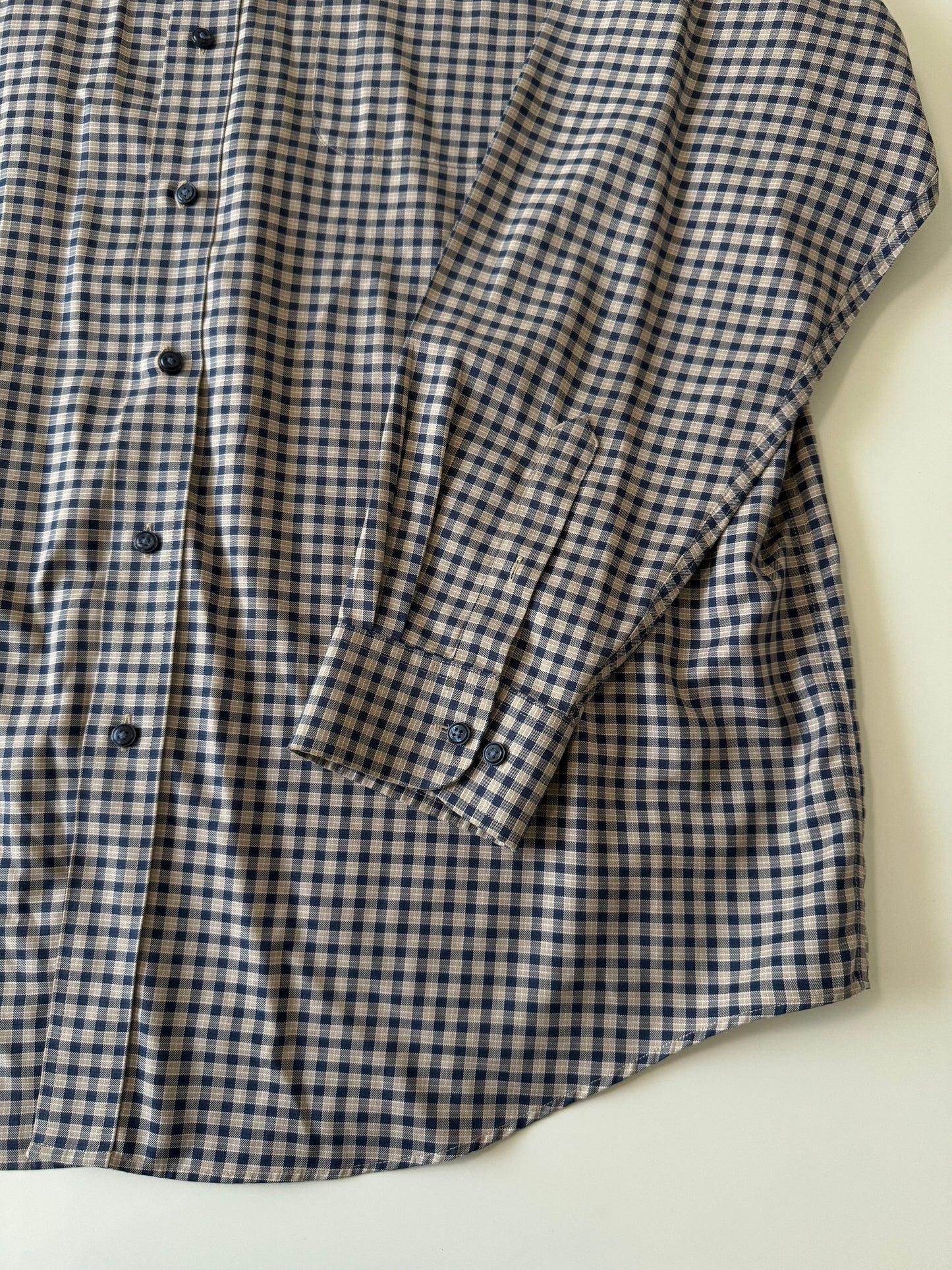 Camisa cuadros cafe, Talla 2XL, Hombre