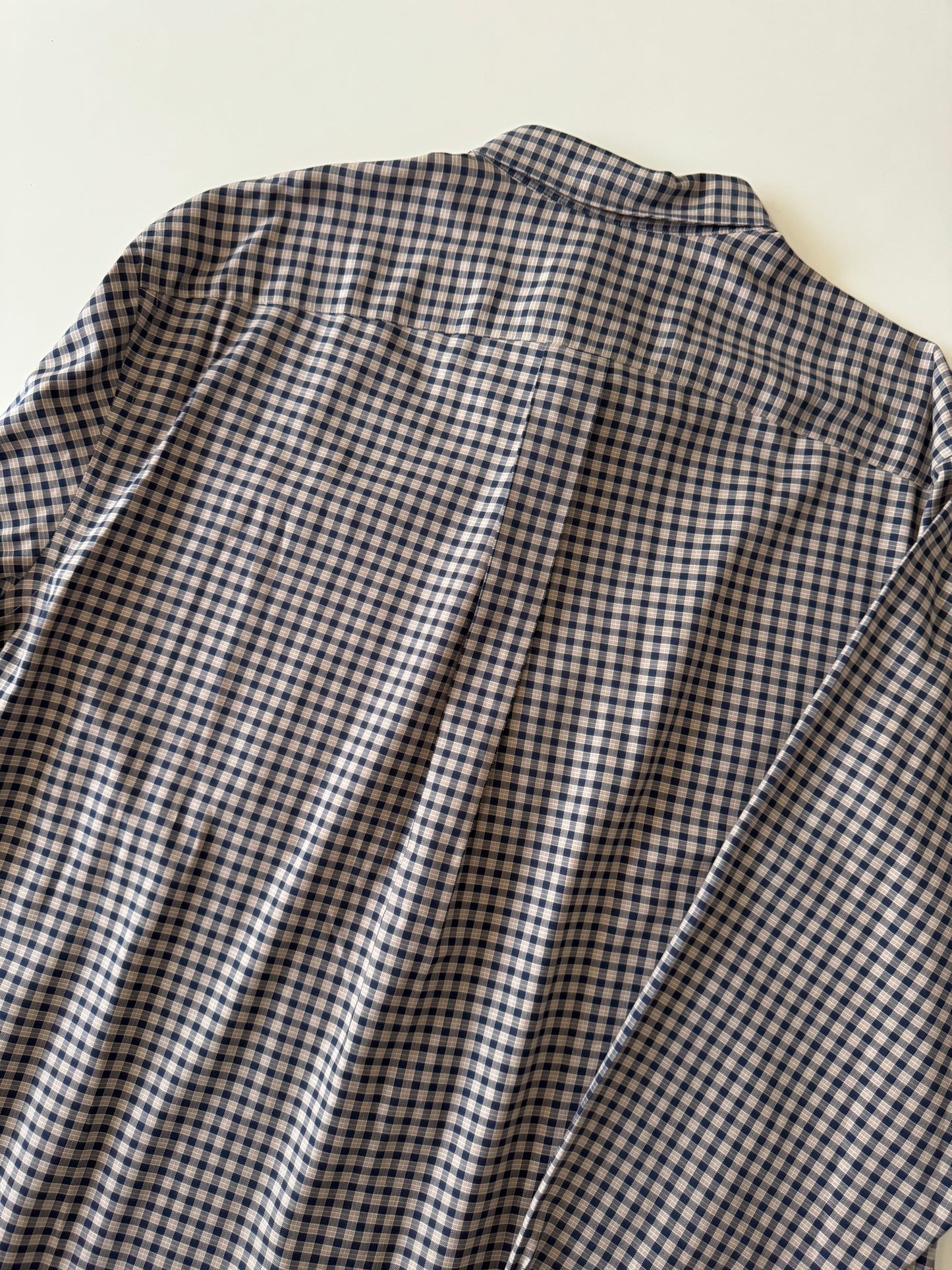 Camisa cuadros cafe, Talla 2XL, Hombre