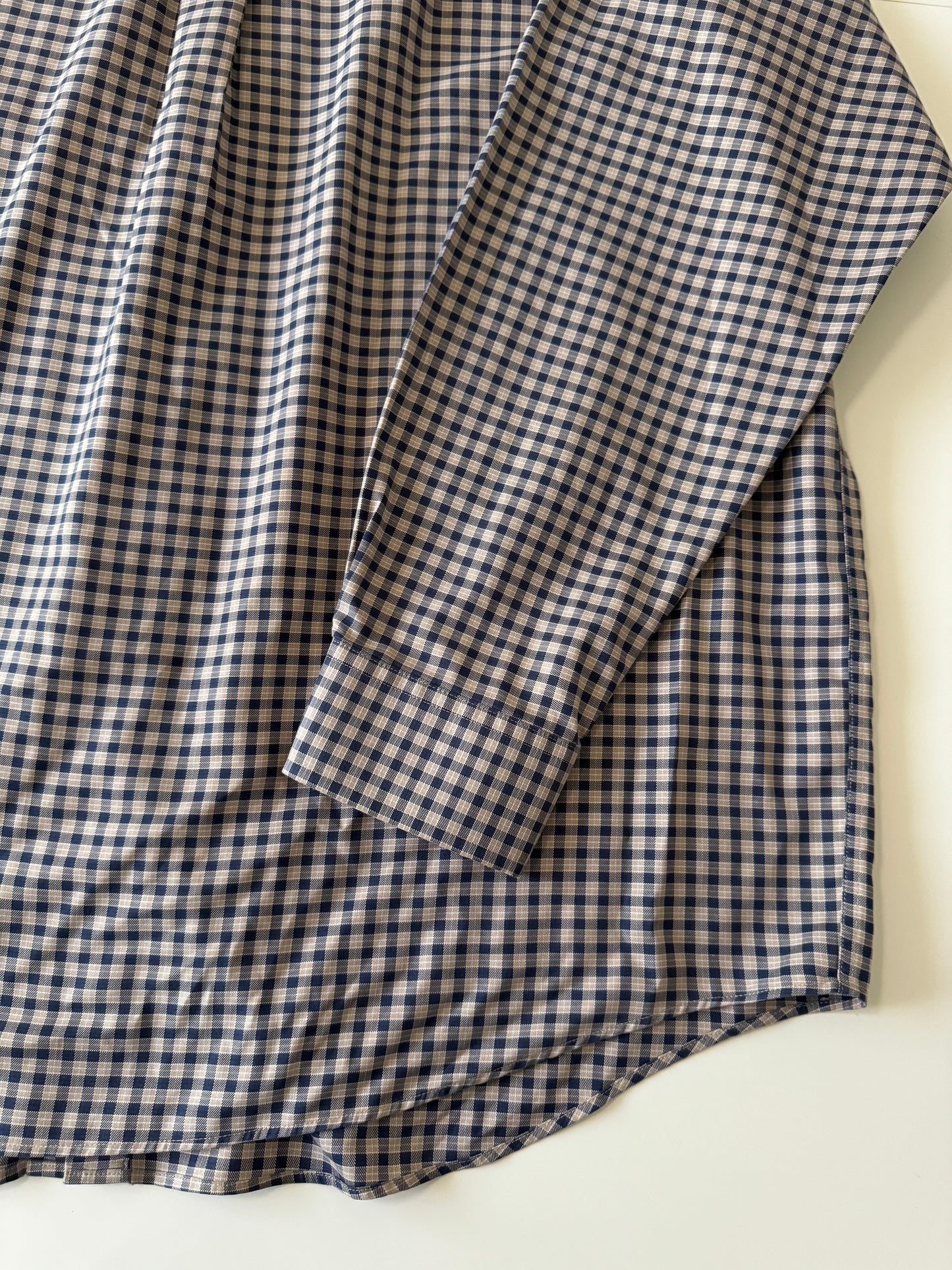 Camisa cuadros cafe, Talla 2XL, Hombre