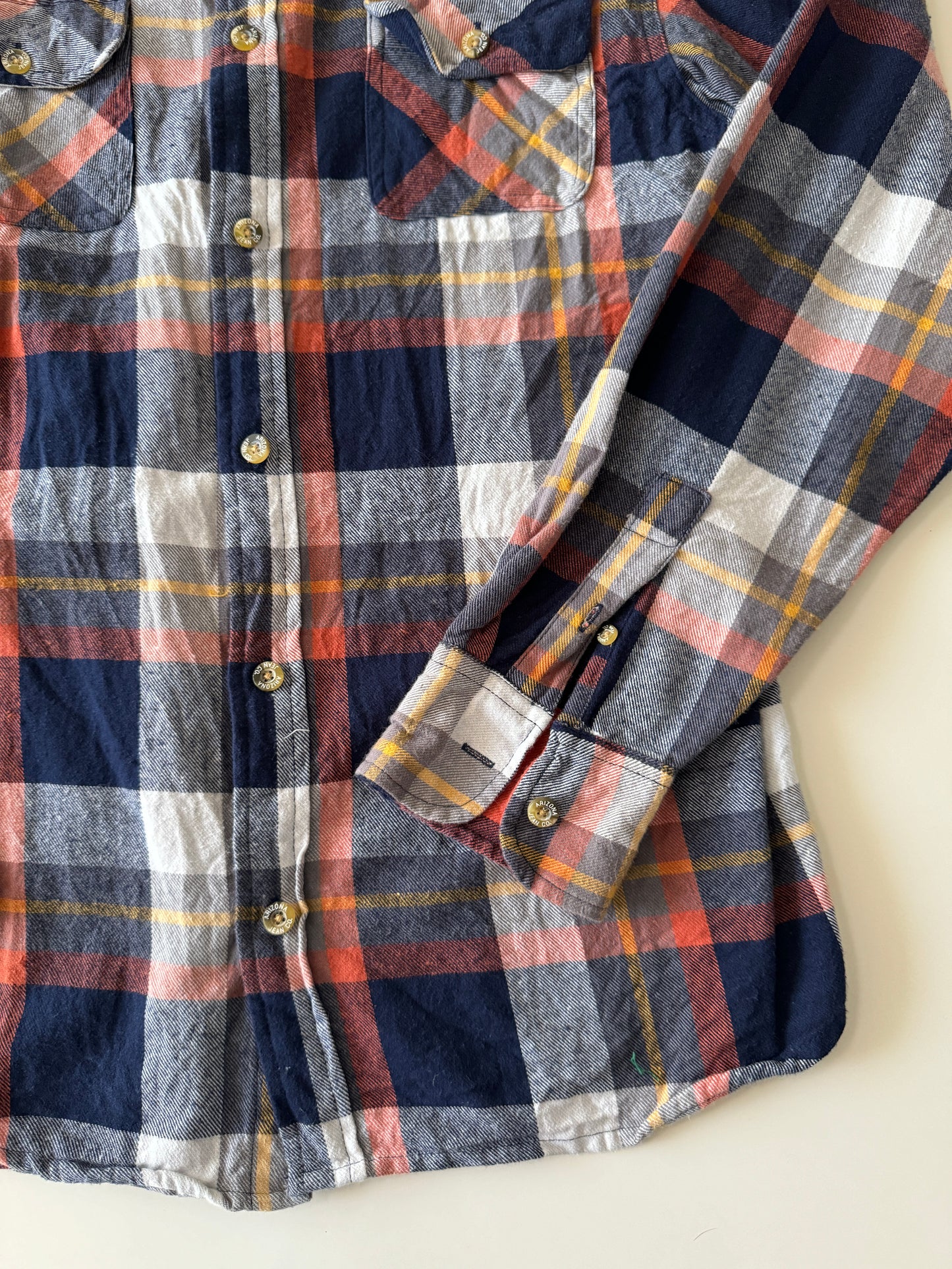 Camisa de franela de cuadros, Talla XL, Hombre