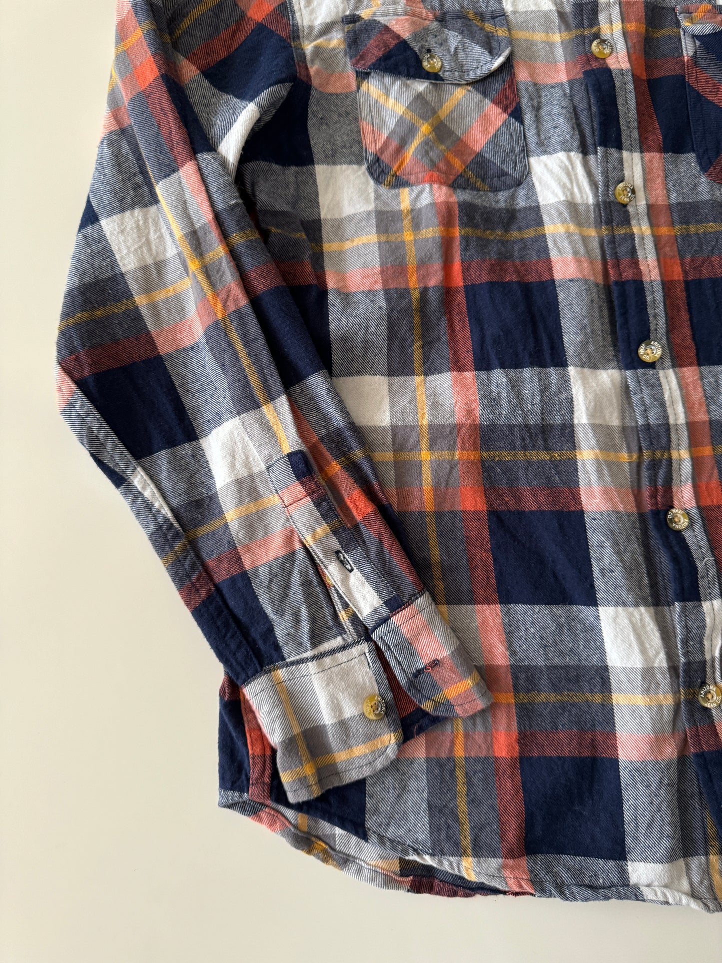 Camisa de franela de cuadros, Talla XL, Hombre