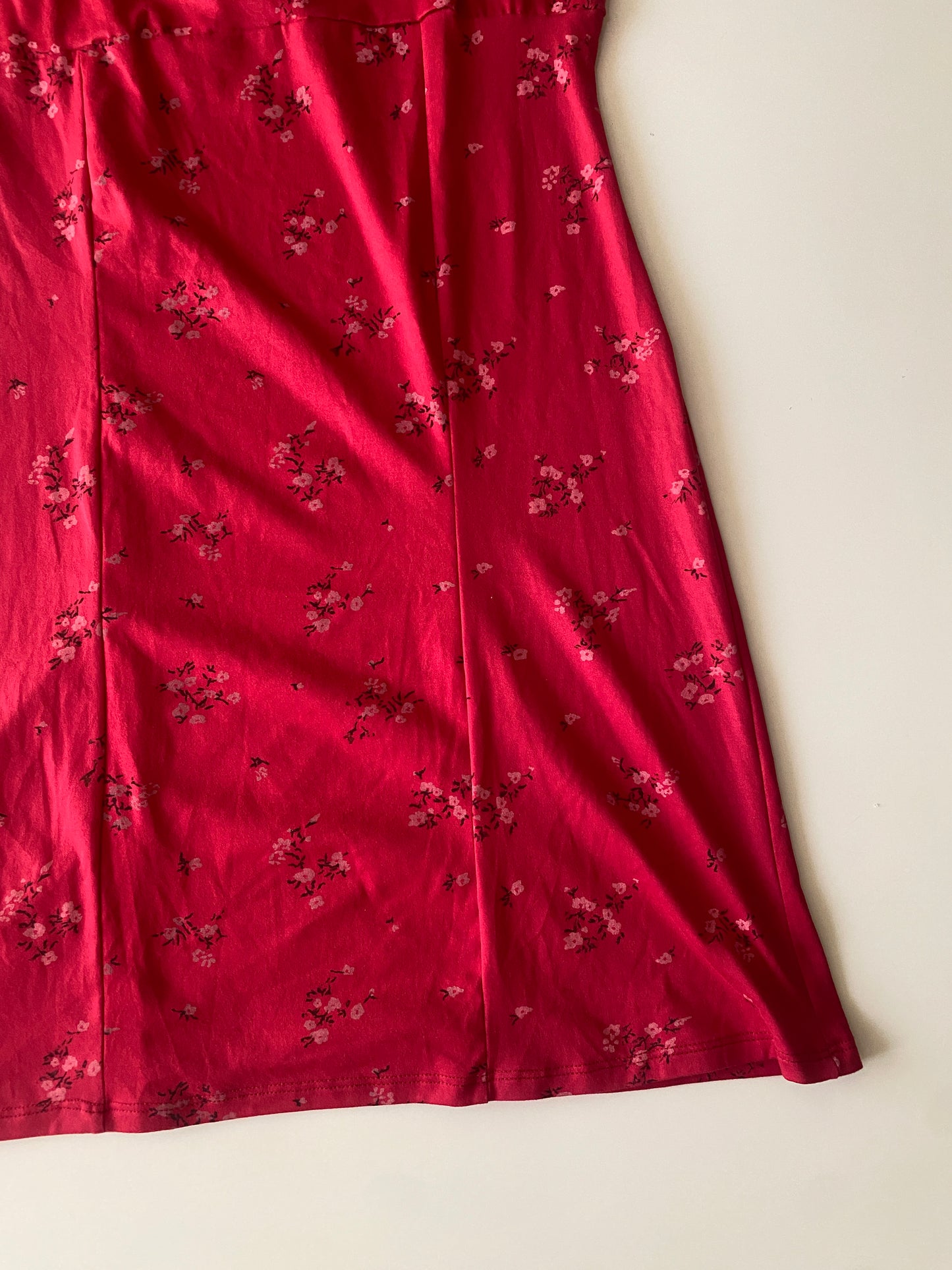 Vestido rojo campesino, Talla S, Mujer