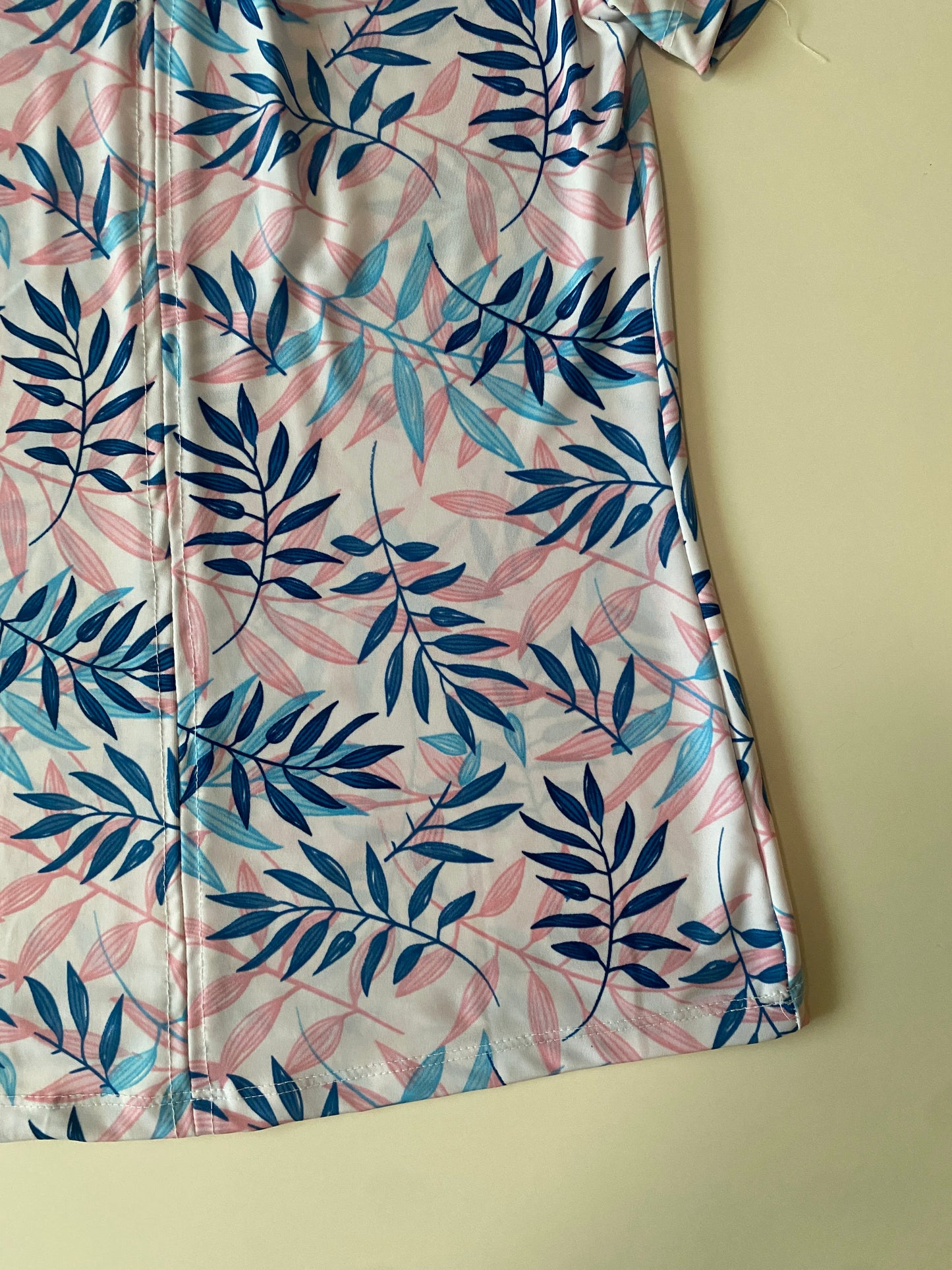 Blusa manga corta estampada, Talla S, Mujer