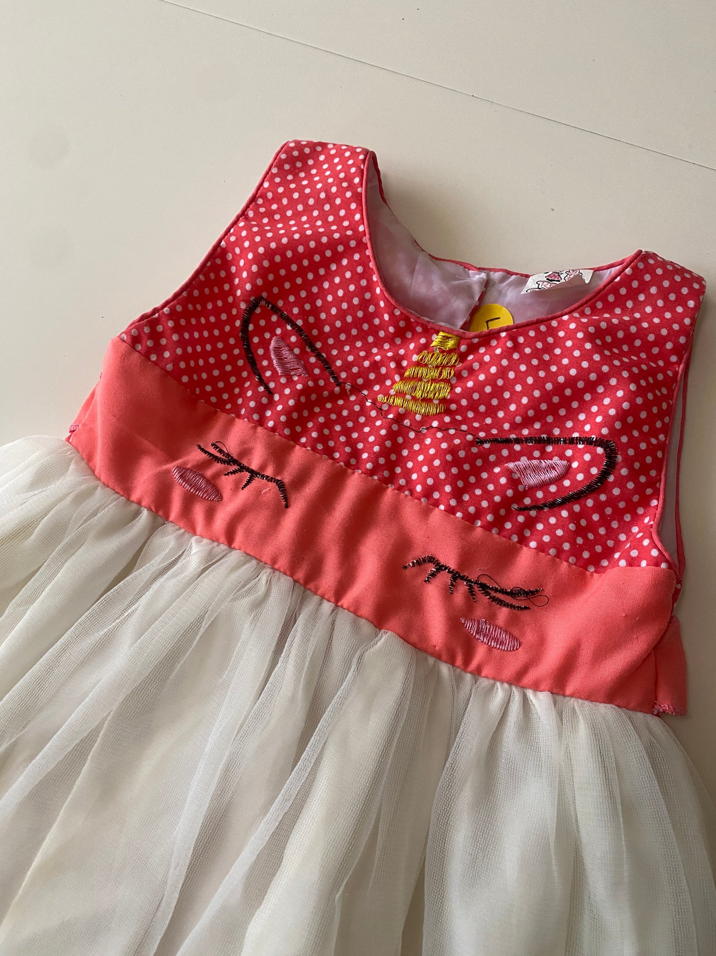 Vestido niña, falda de tul, Talla 4 años, Niña