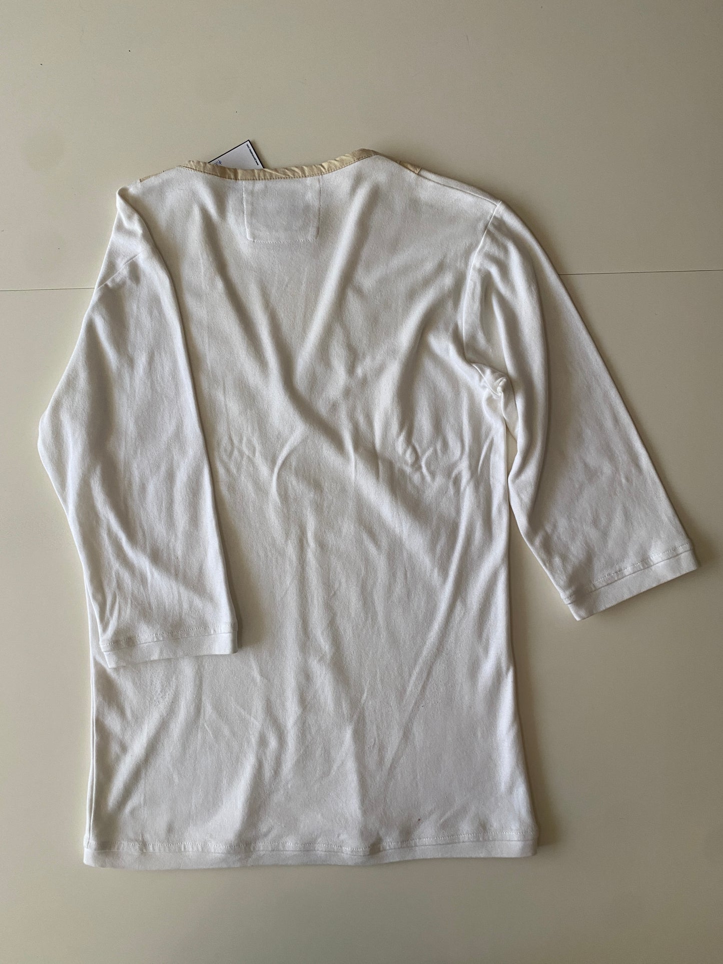 Playera etnica beige, Talla S, Hombre