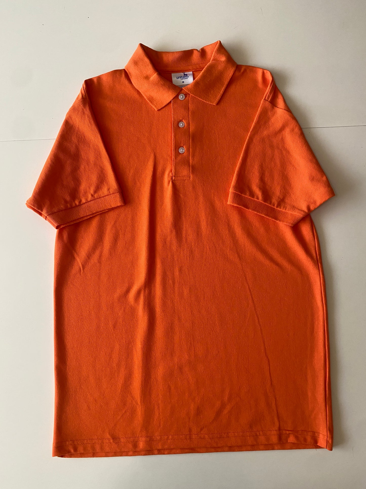 Camisa polo naranja, Talla M, Hombre