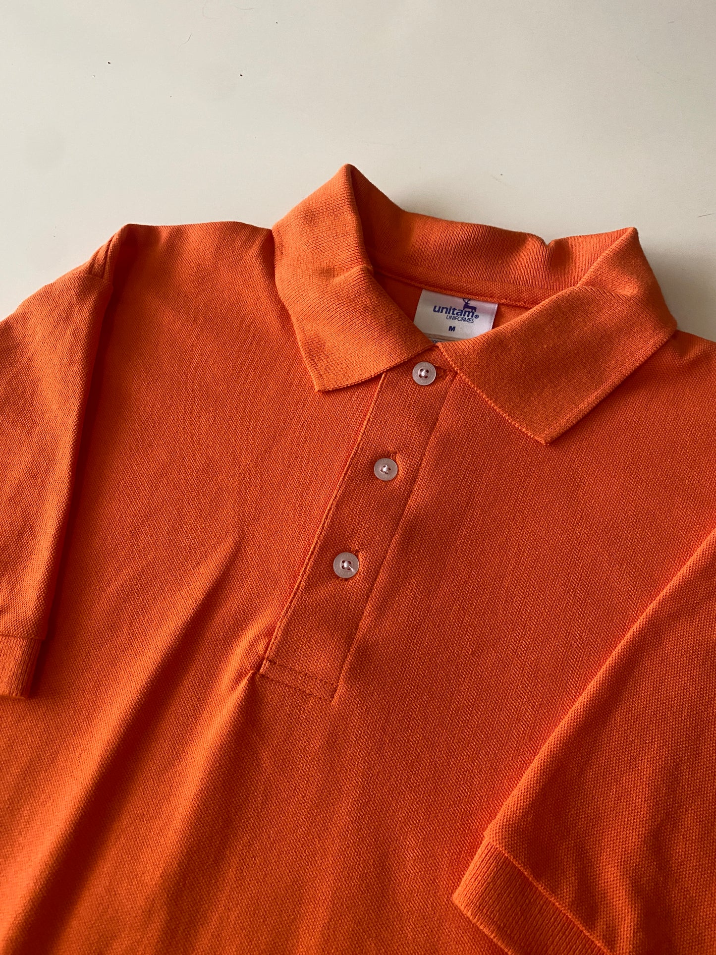 Camisa polo naranja, Talla M, Hombre