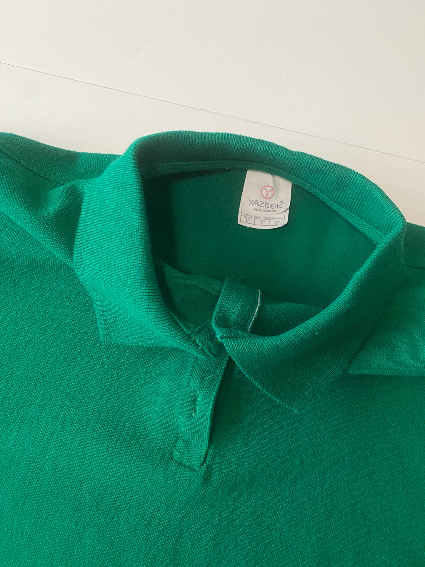 Polo verde bandera, Talla M, Mujer