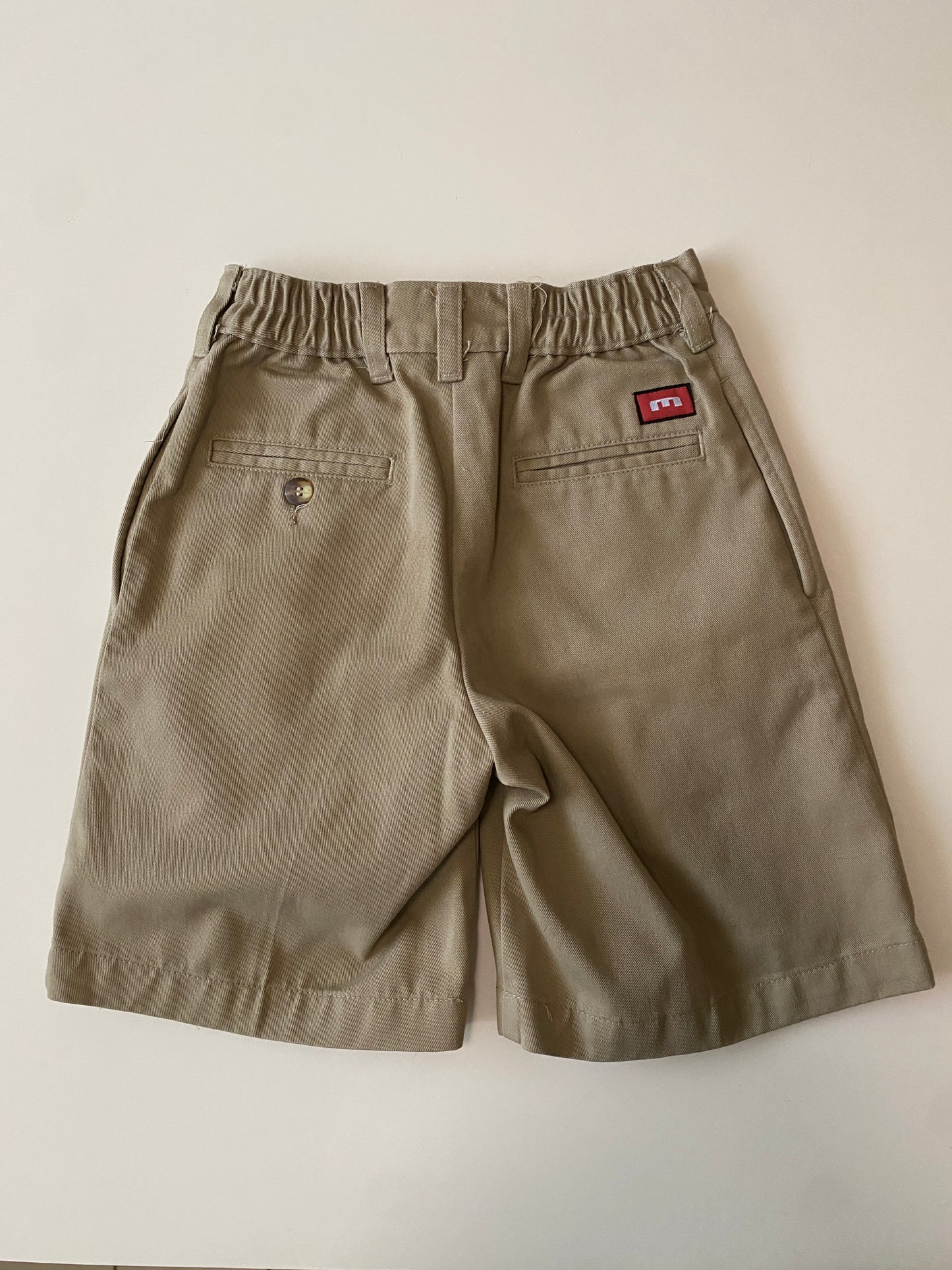 Shorts escolares beige, Talla 8 años, Niño