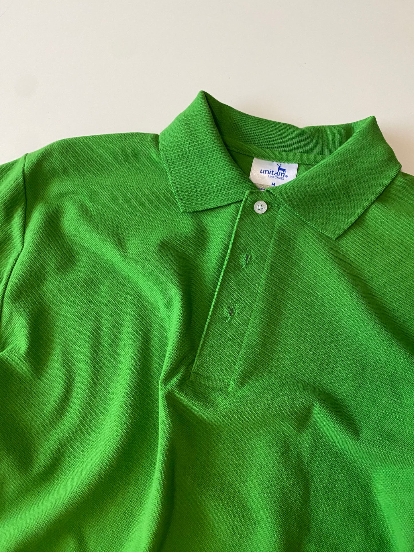 Polo verde básica, Talla M, Hombre