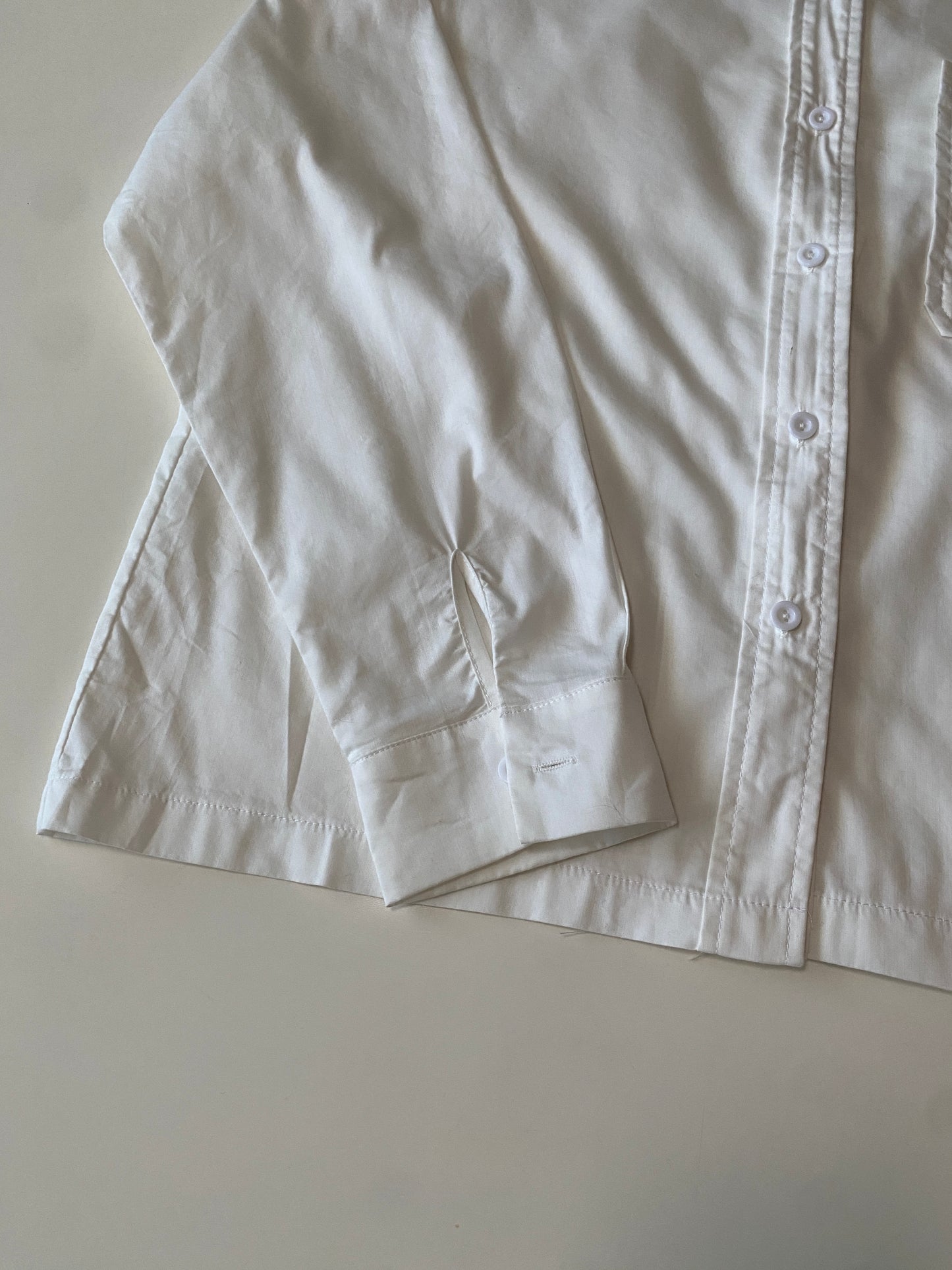 Camisa blanca de vestir, Talla XS, Mujer