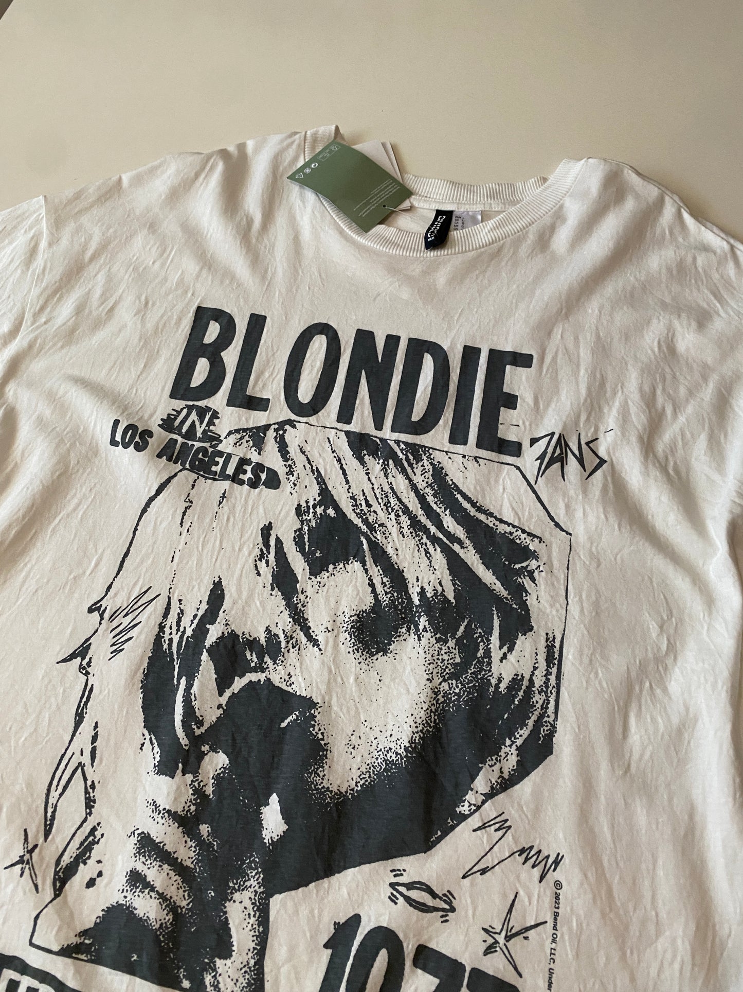 Playera estampada Blondie, Talla L, Mujer