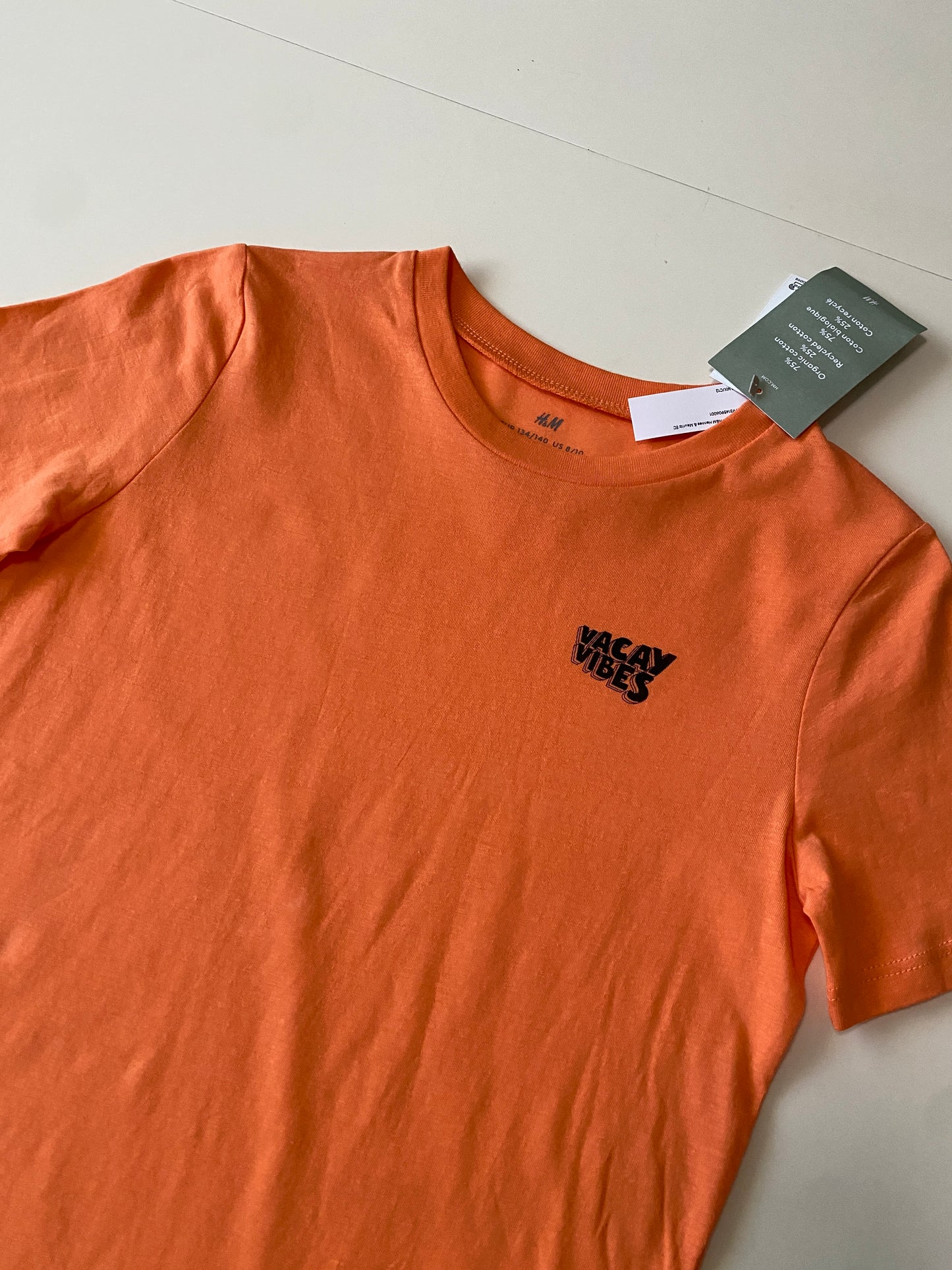 Playera naranja, Talla 8-10 años, Niño