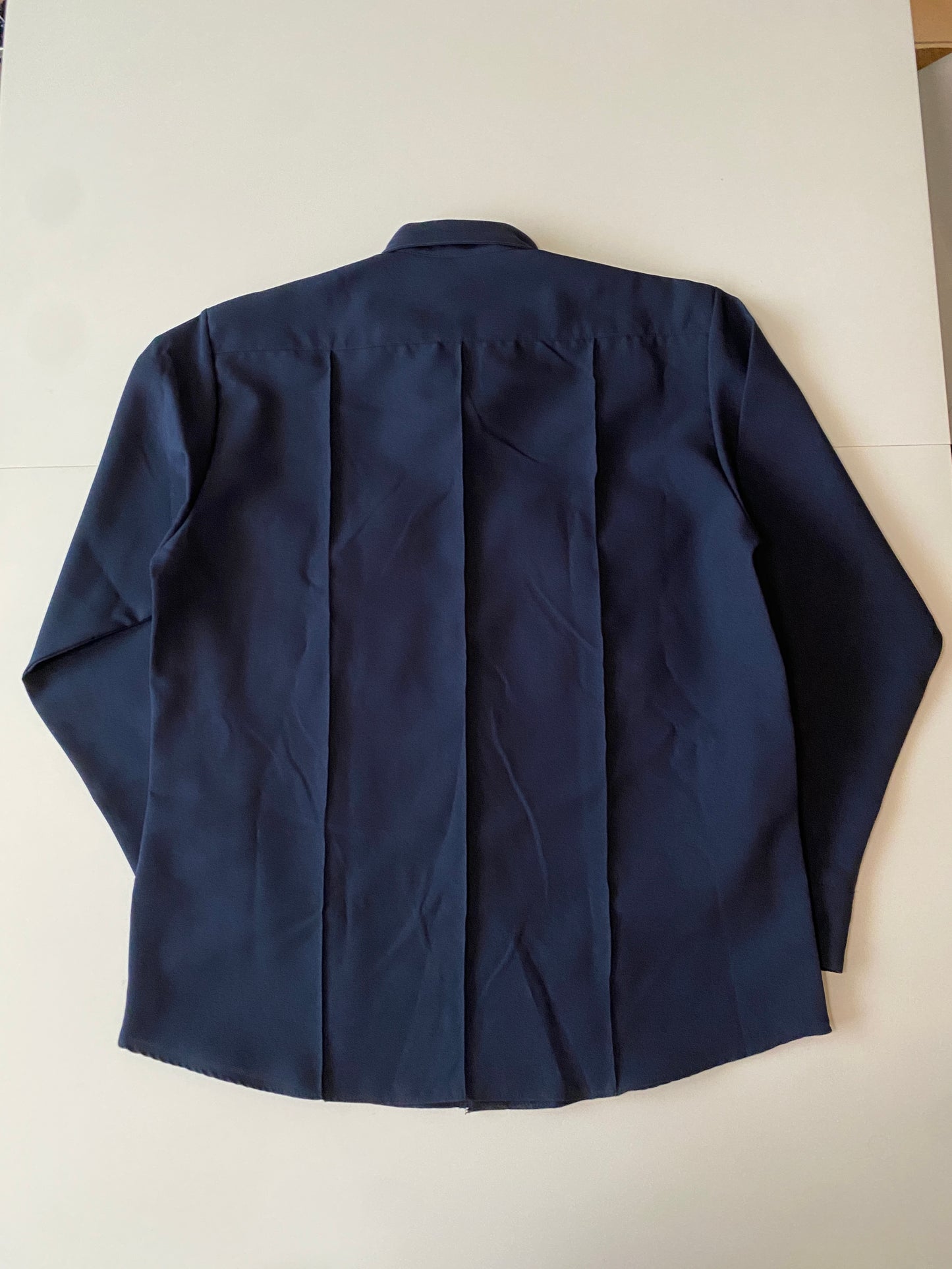 Camisa de trabajo manga larga azul marino oscuro, Talla L, 46, Hombre