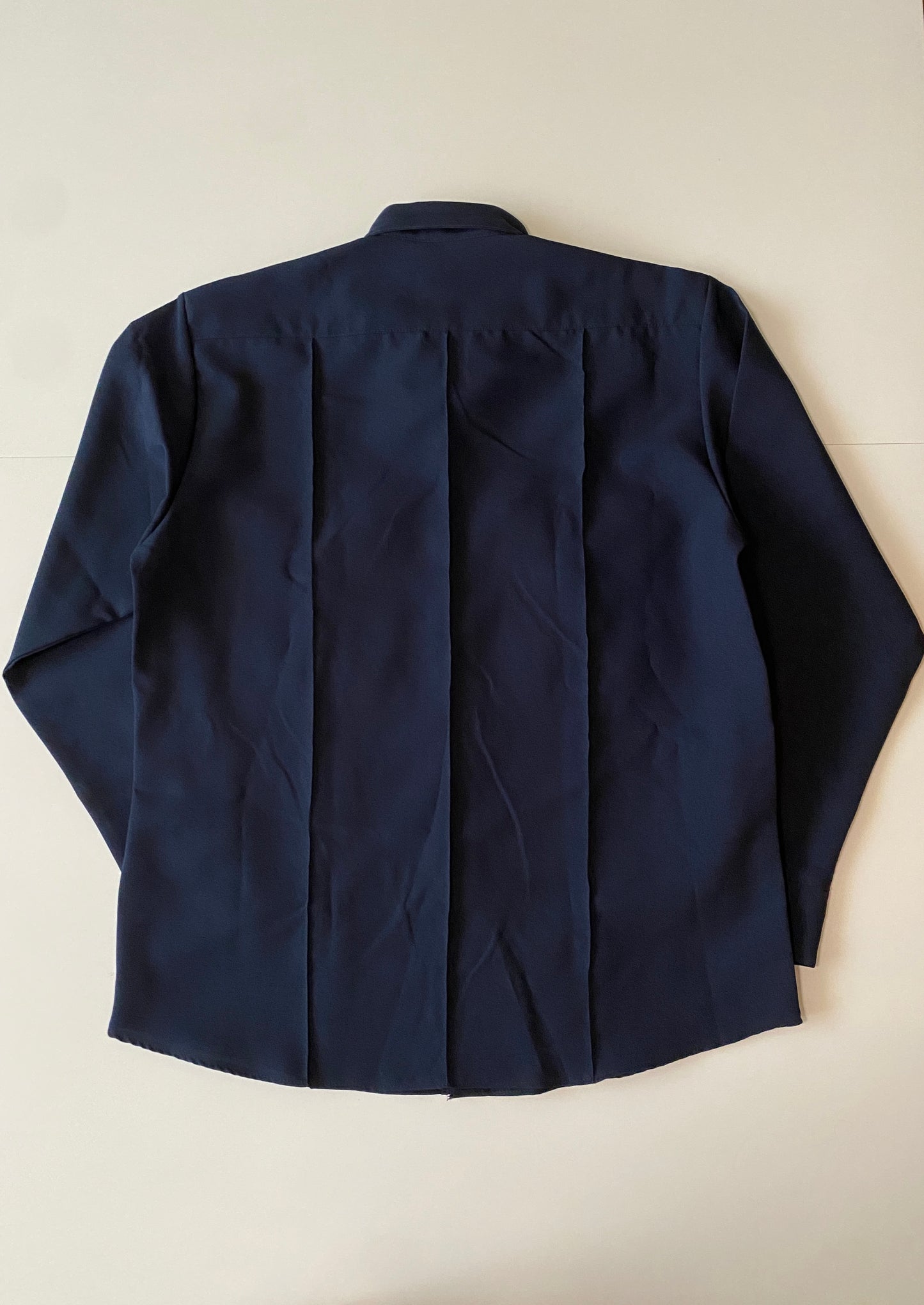 Camisa de trabajo manga larga azul marino oscuro, Talla L, 46, Hombre