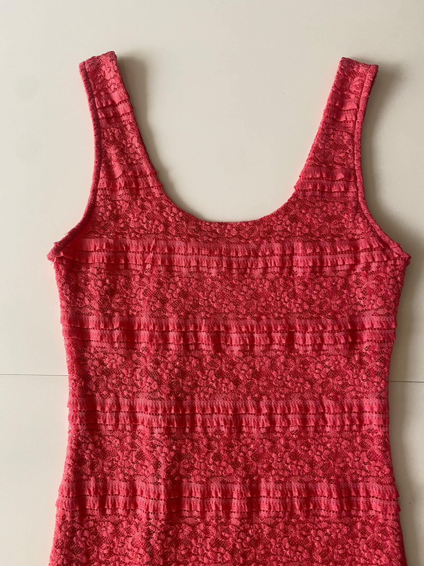 Vestido de encaje stretch, Talla M, Mujer