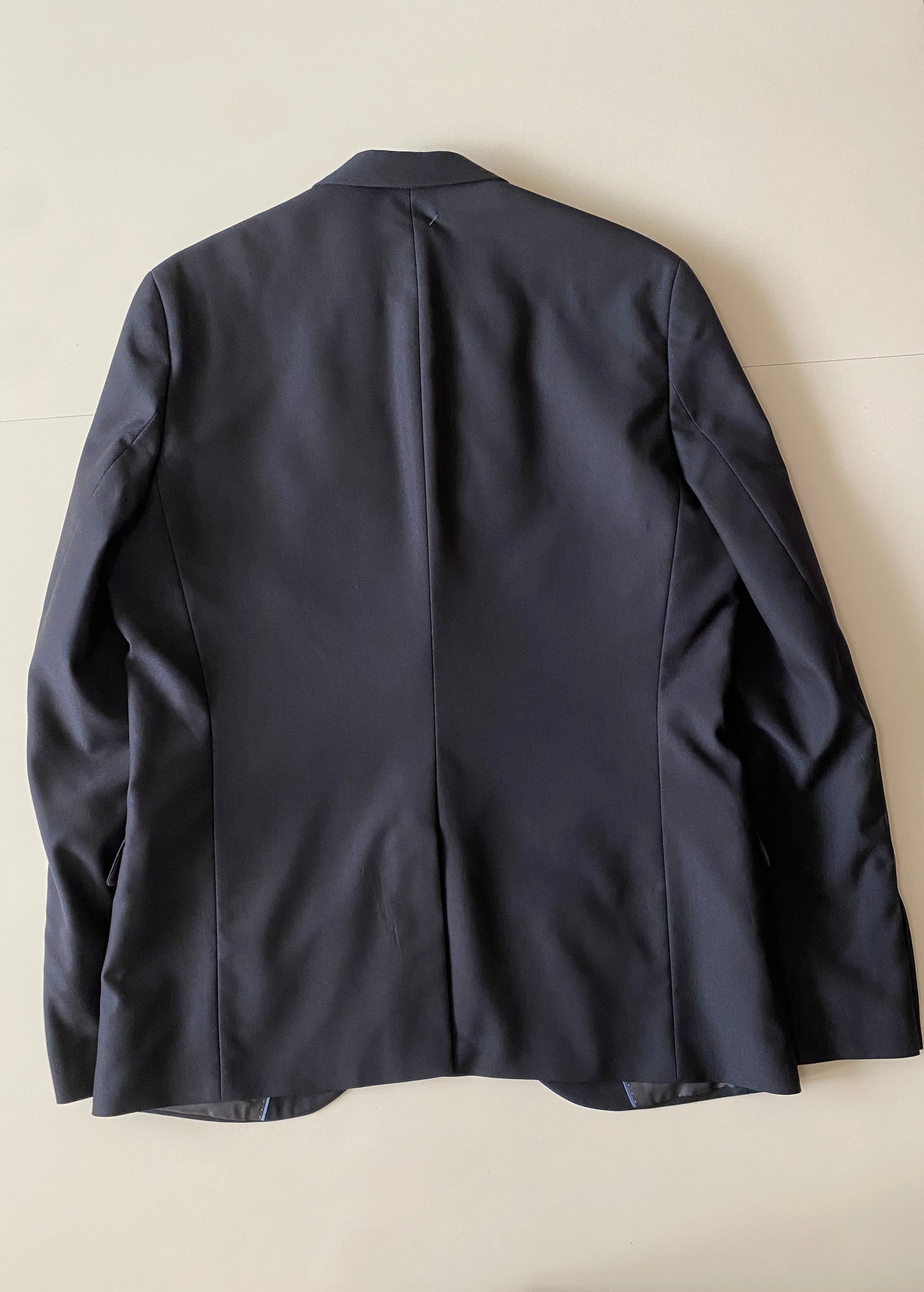 Traje completo azul grisaseo oscuro, Saco Talla M, Pantalones Talla 33, Hombre