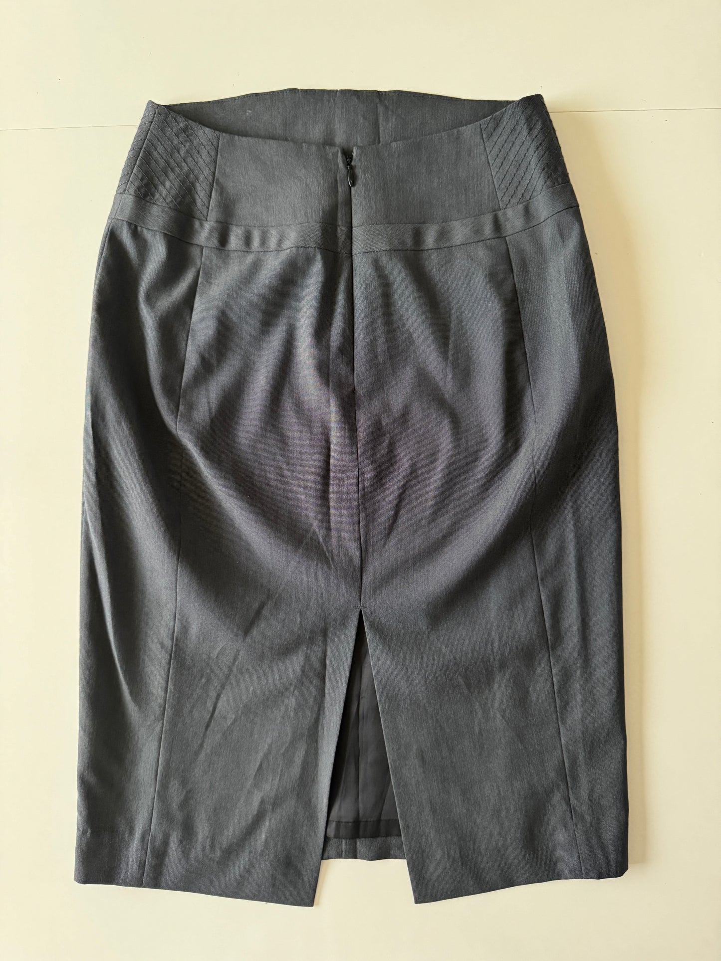 Falda ejecutiva, tiro alto, Talla 0Usa, Xs, Mujer