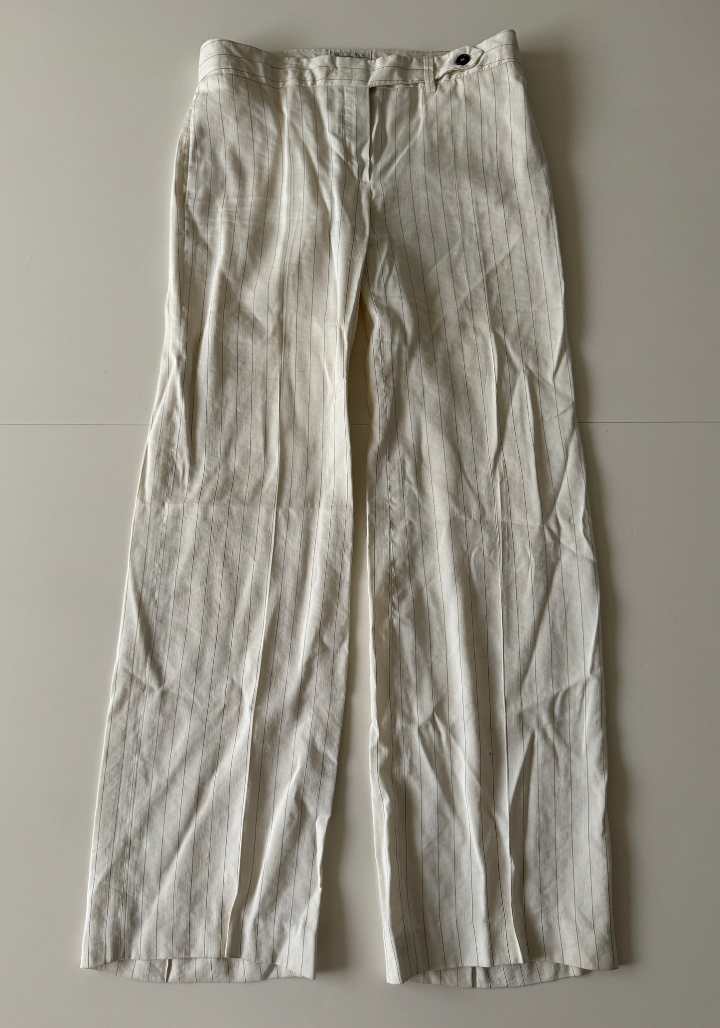 Pantalones ejecutivos beige, Talla 28mx, M, Mujer
