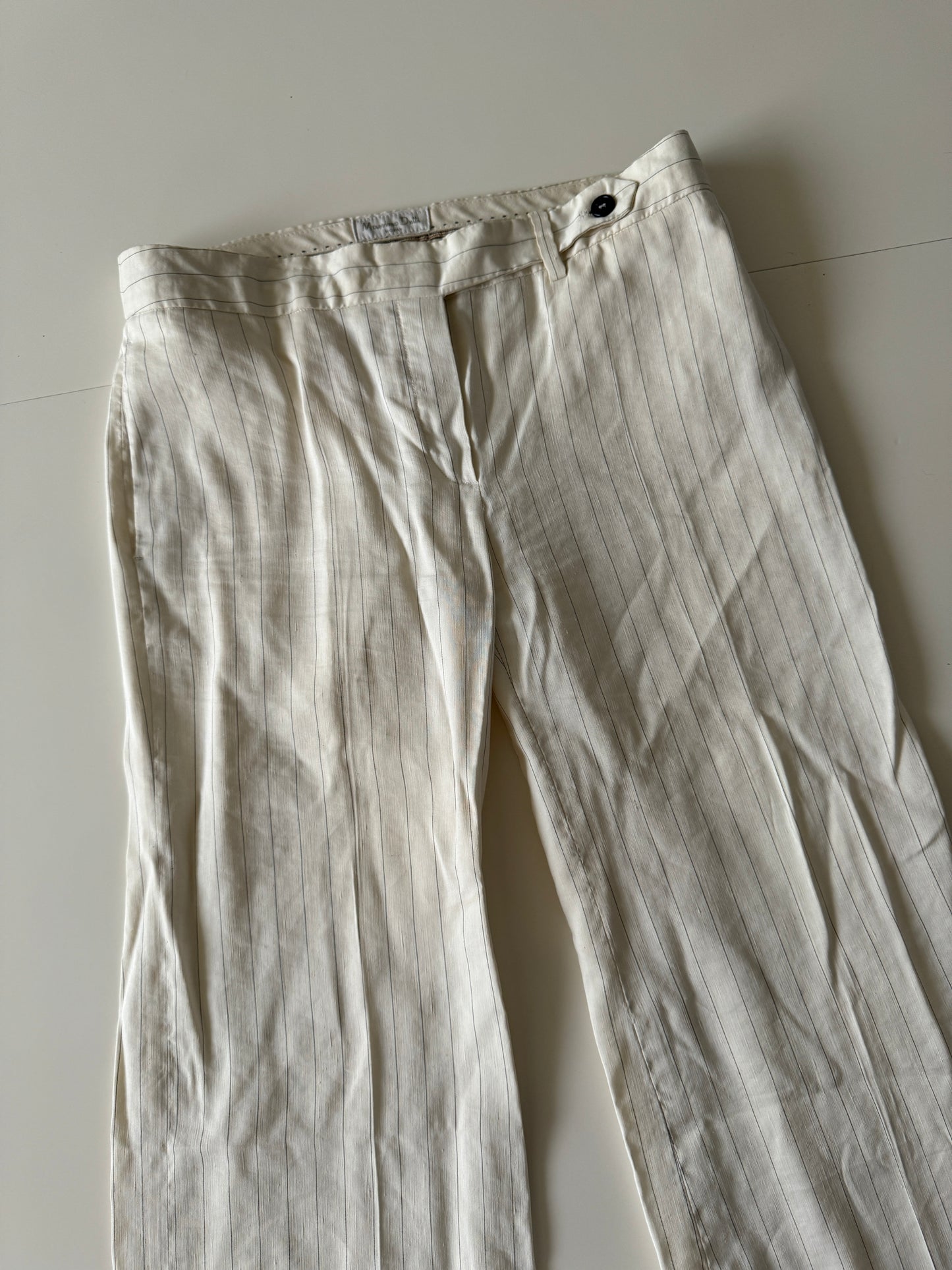 Pantalones ejecutivos beige, Talla 28mx, M, Mujer
