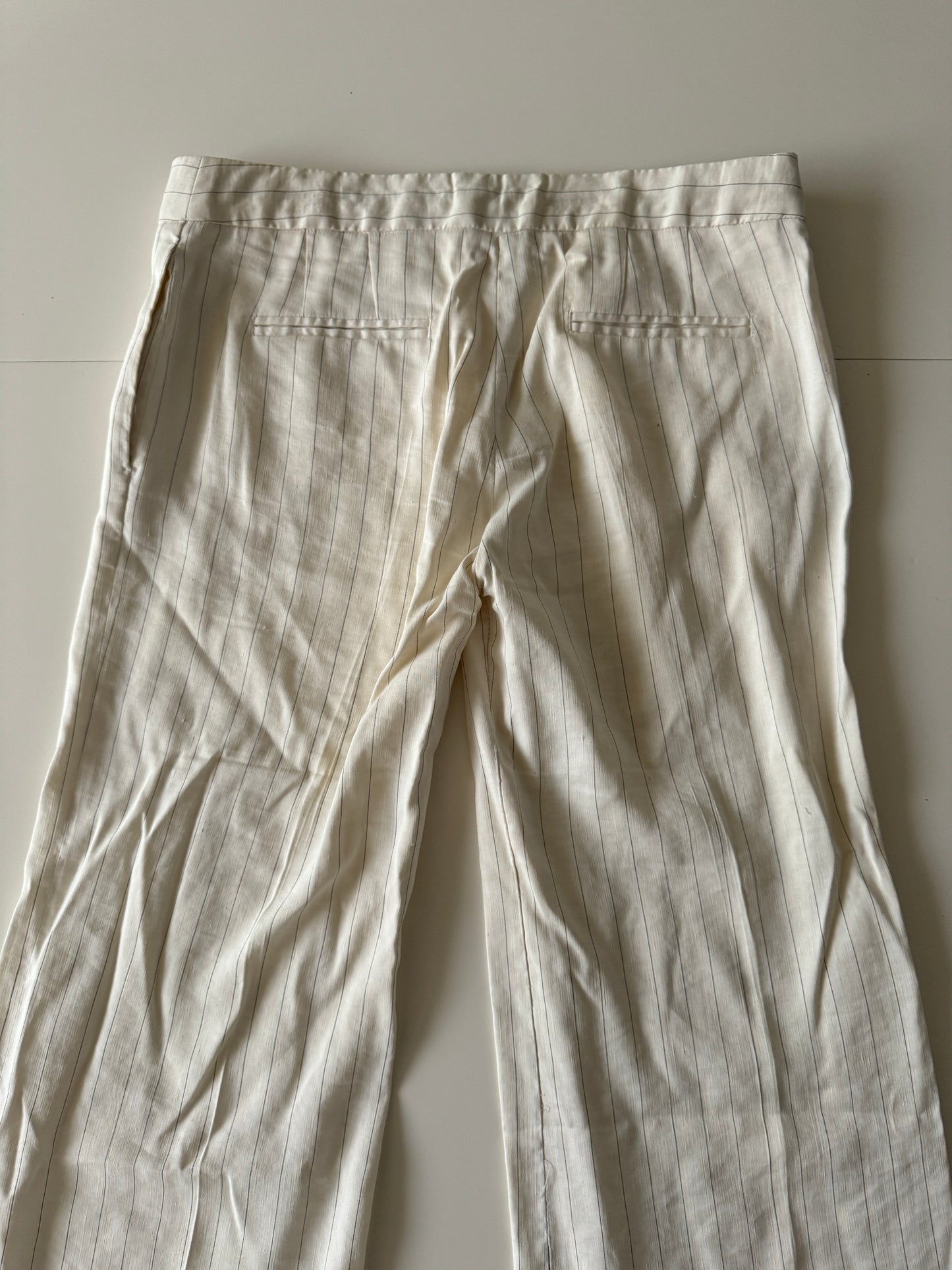 Pantalones ejecutivos beige, Talla 28mx, M, Mujer