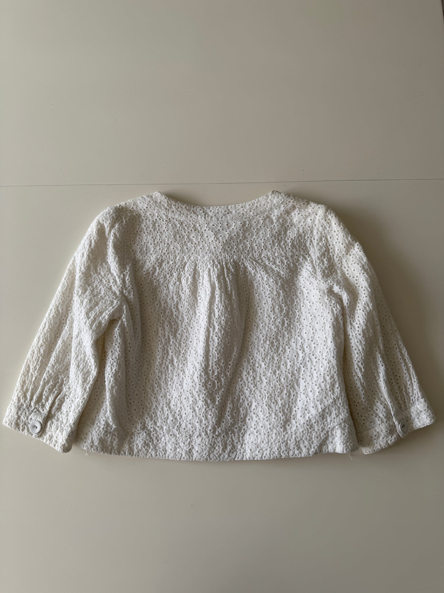Bolero blanco, manga 3/4, Talla S, Mujer, Ann Taylor
