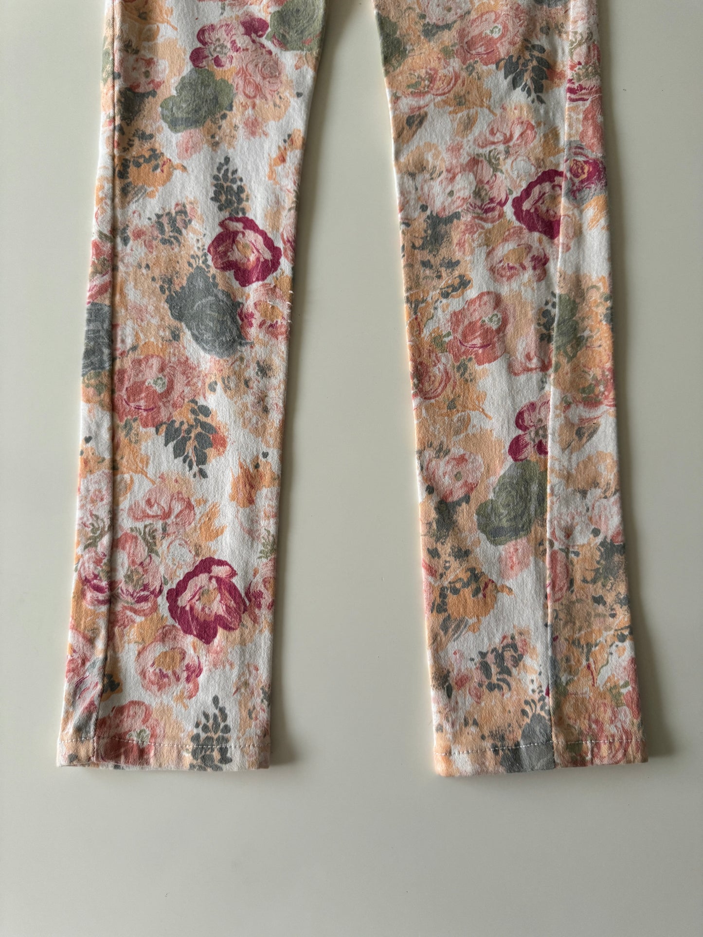 Jeans estampados flores, Talla XS Mujer, 11 años niña