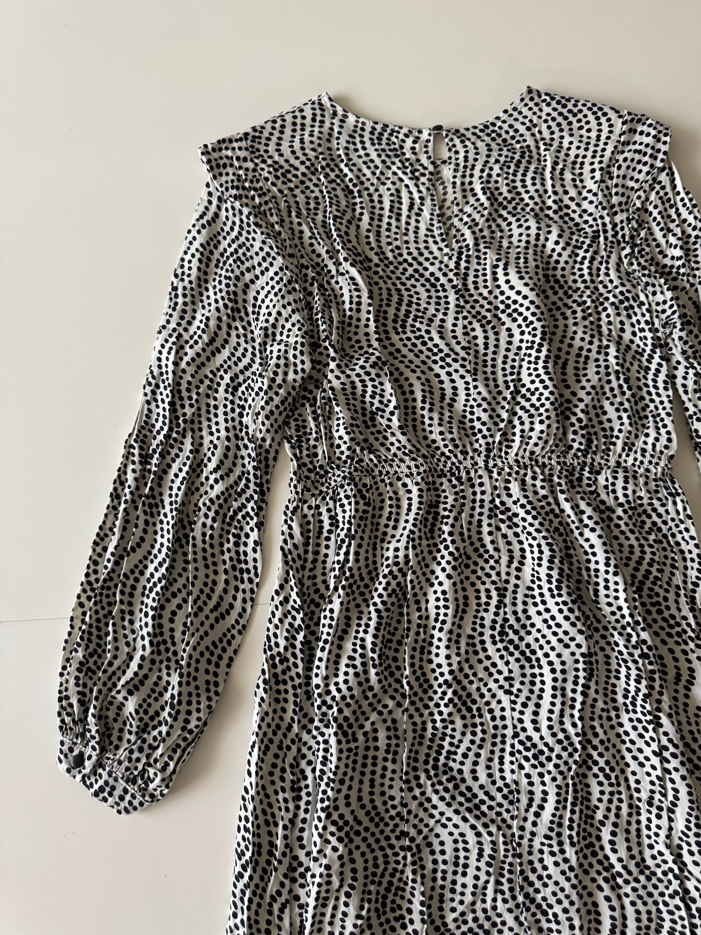 Vestido de lunares negros, Talla 8Mx, 40 Eur, Map, Mujer