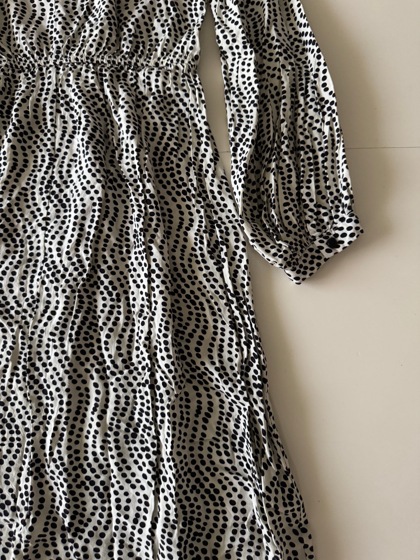 Vestido de lunares negros, Talla 8Mx, 40 Eur, Map, Mujer