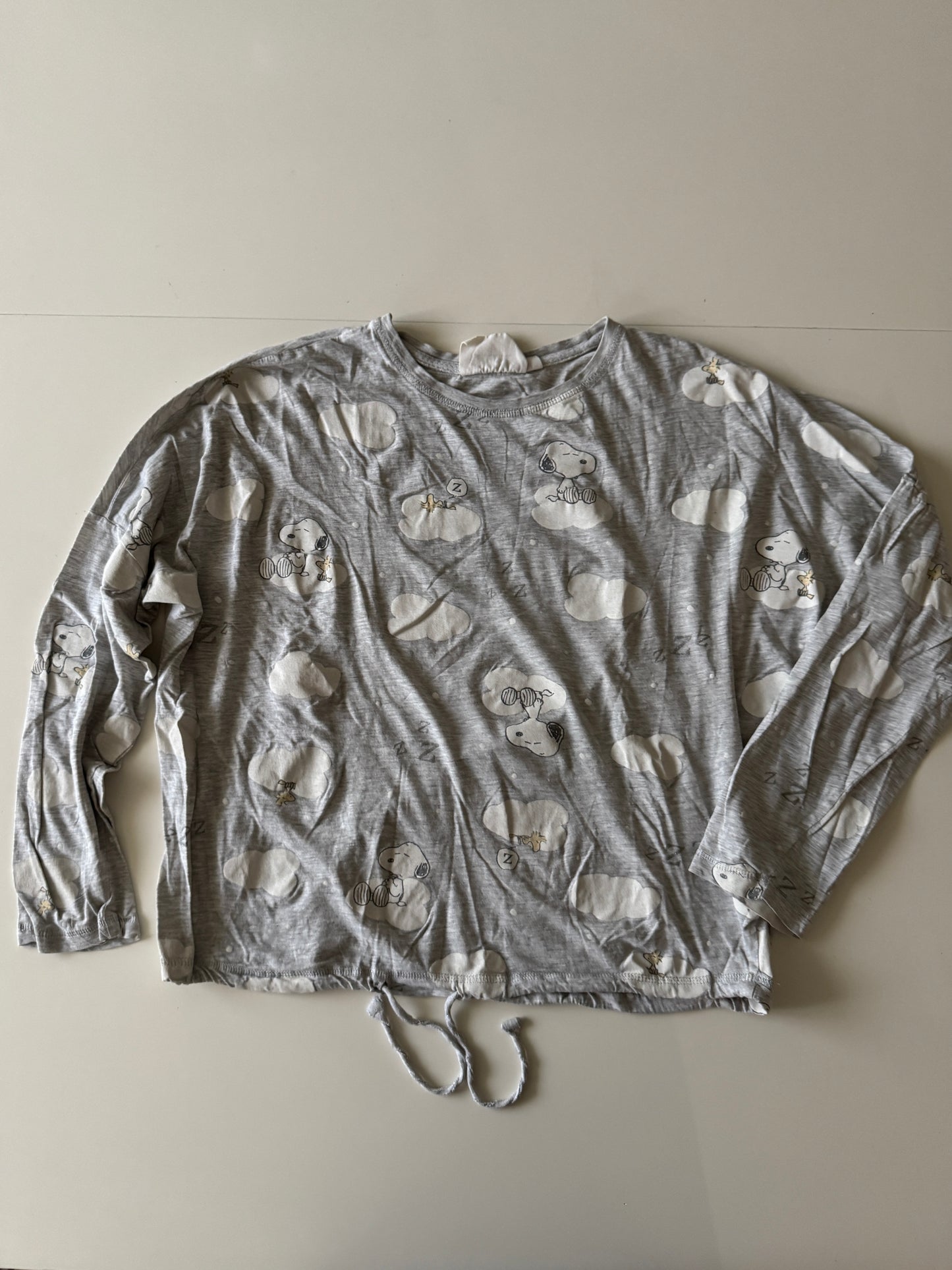 Set de pijama gris, Peanuts, Talla M, Women secret, Mujer